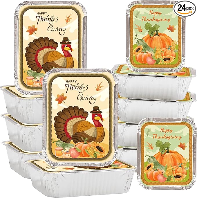 Cute Thanksgiving Reusable Leftover Containers  (Under $20)