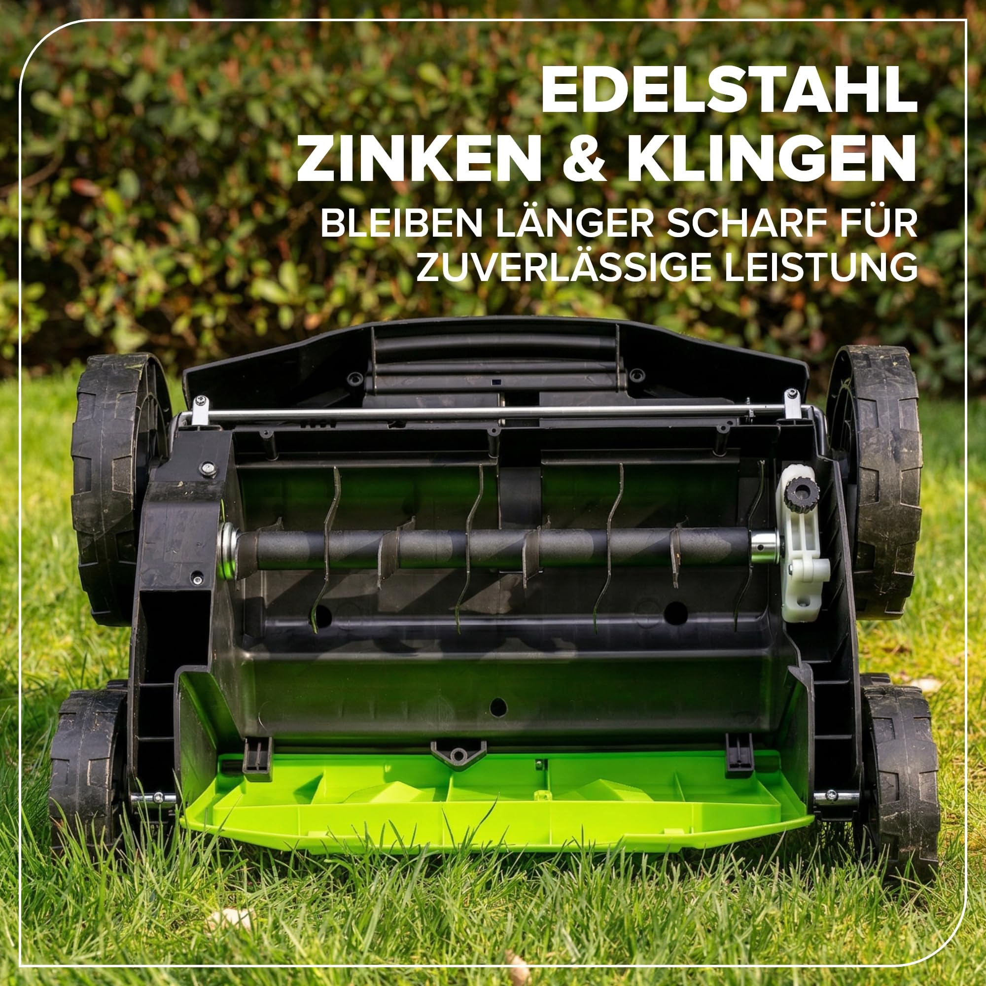 Greenworks Escarificador Aireador Césped 48V (24V x2) Brushless 2-en-1, Ancho 38 cm, 5 Niveles Altura, Bolsa 45L, Manillar Plegable, Herramienta Jardín Inalámbrica, Sin Batería GD2X24SC38II