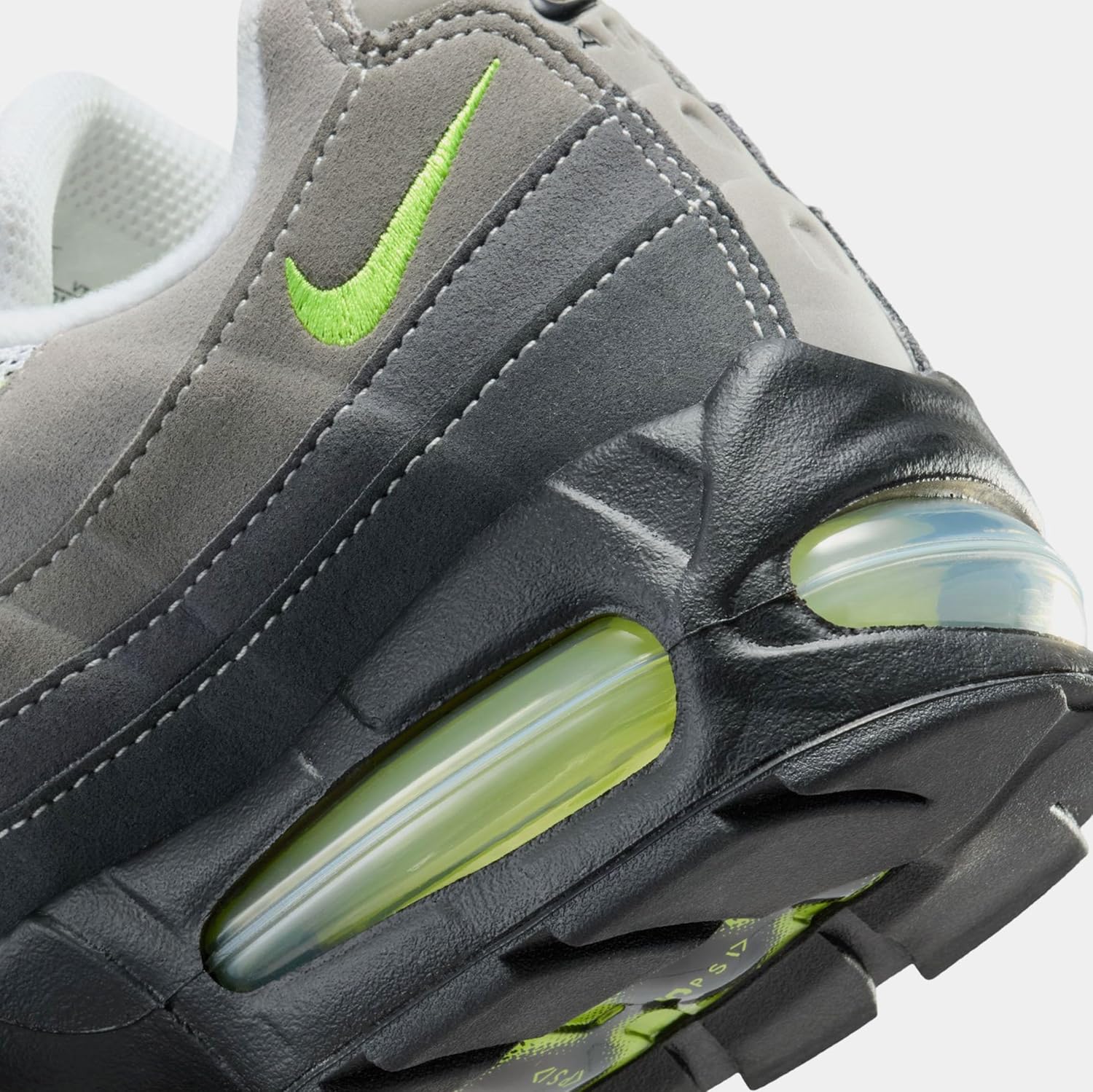 Nike Air Max 95 Big Bubble Neon Womens Running Shoes (Black/Neon Yelow/Anthracite/Light Graphite)