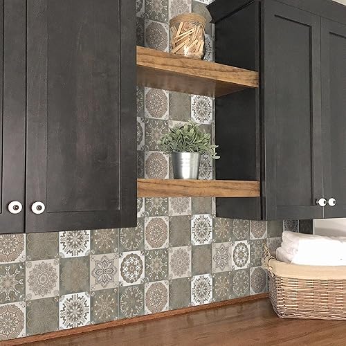 Miniatura 2 de 24 calcomanías para azulejos para despegar y pegar, pegar en azulejos en muro para cocina, pared, azulejos, papel tapiz para baño, vinilo