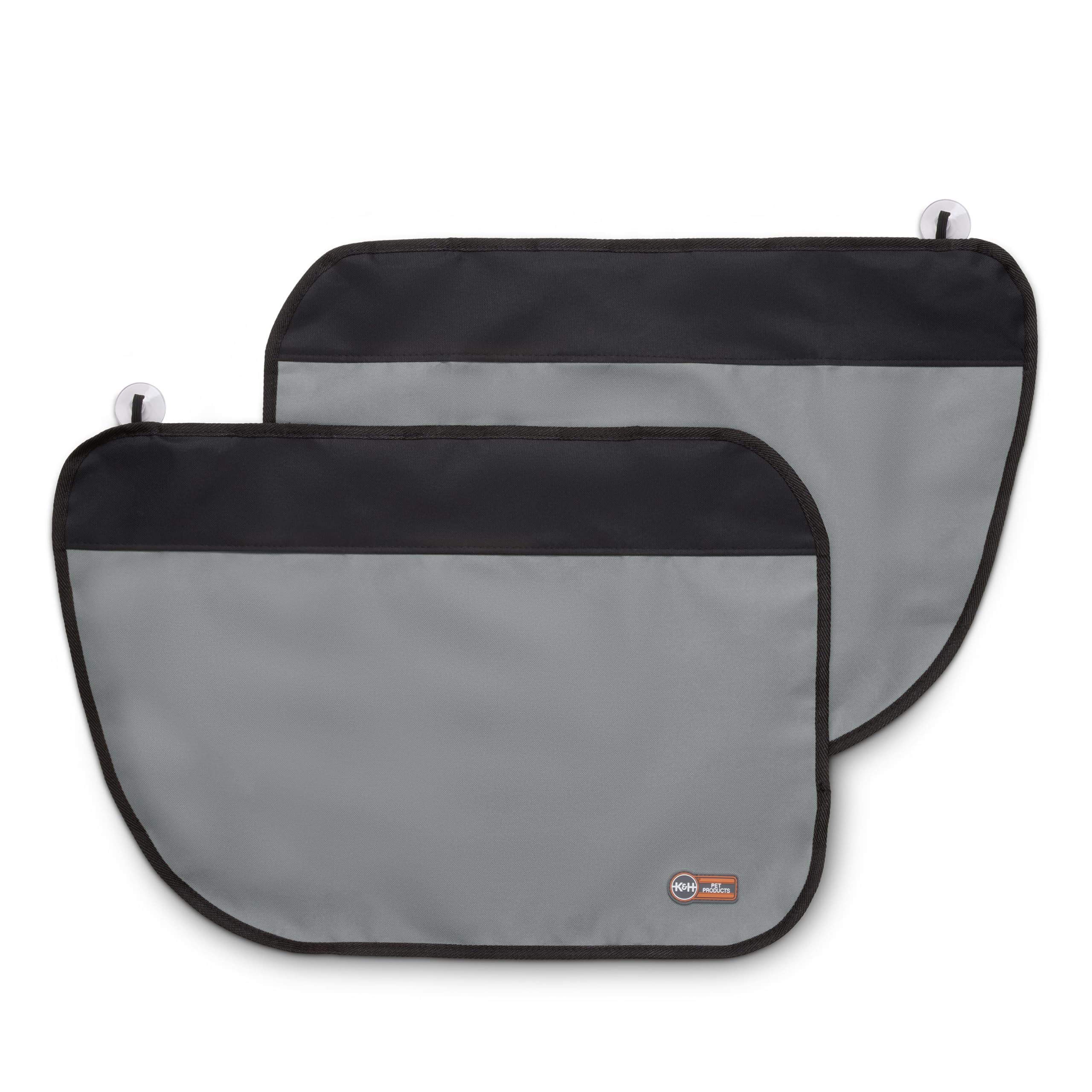 K&H Pet Products Car Door Protector for Dogs, 2 Pack Waterproof Interior Pet Car Door Protector from Dog Scratching, Stay Put Cover Design, Fits Most Vehicles, Washable - 27 x 19in Gray