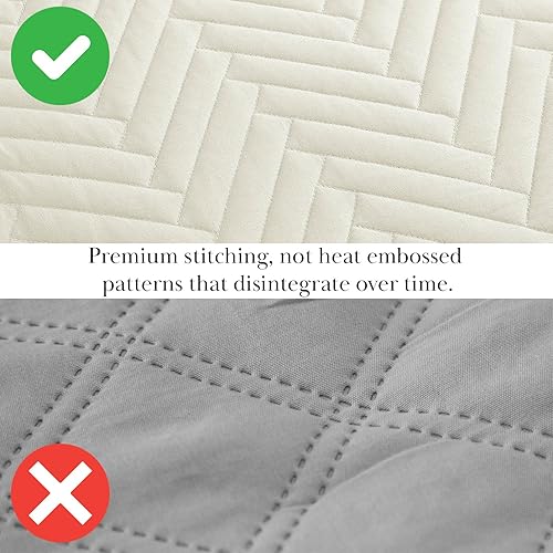 Miniatura 5 de Southshore Fine Living, Inc. Juego de ropa de cama de gran tamaño ligero, tela prelavada, colcha suave de 2 piezas con una funda a juego de 68 x 98