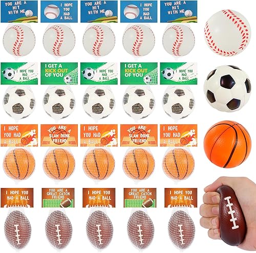 Miniatura 7 de LiYiQ 24 bolas de estrés de fútbol de 2.36 pulgadas, recuerdos de fiesta de fútbol, decoraciones de fútbol, bolsas de regalo, intercambio de aula