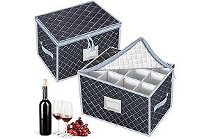 VERONLY: Glassware Keeper with Partitions for 24 Stemware