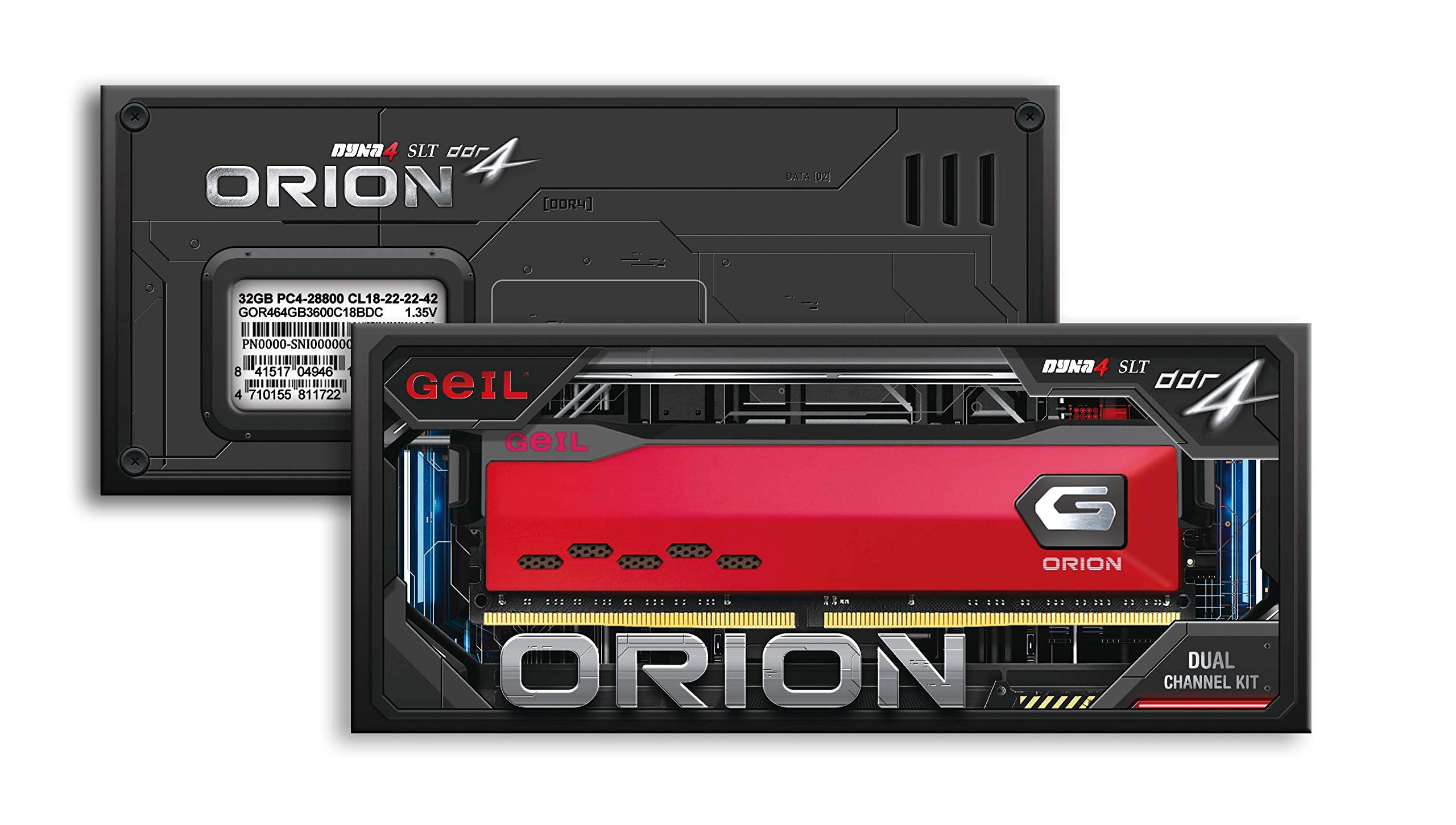 GEIL DDR4 16GB×2 32GB メモリー　3200Hz GeIL Orion DRAM DDR4 3200 Mhz (PC4-21330) 16GB (8GB x 2) Intel XMP
