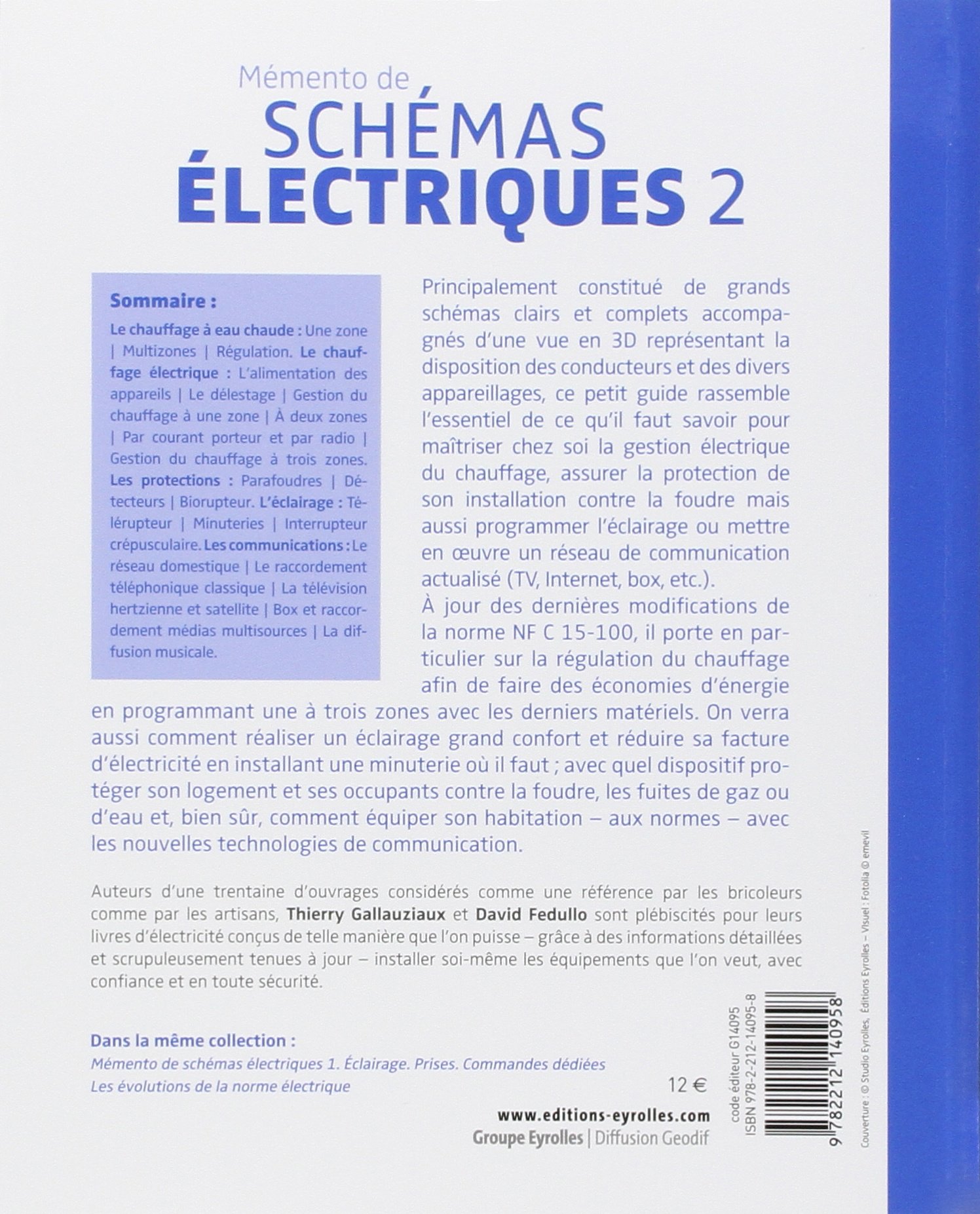 Mémento de schémas électriques, tome 2 : Chauffage, Protection, Communication