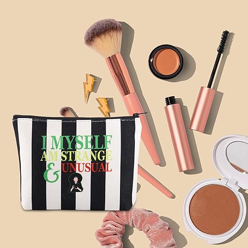 Miniatura 2 de FOTAP Lydia Regalo de película de terror, regalo de Lydia, bolsa de maquillaje, bolsa de Halloween, regalo de gusano de arena, regalo gótico,