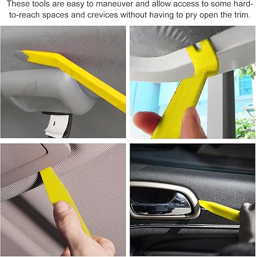 Miniatura 6 de Kit de herramientas de extracción de molduras automáticas de 5 piezas, juego de herramientas de extracción de clips de plástico para puertas