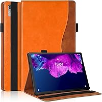 Vista 18 de Funda para Lenovo Tab M9 de 9.0 pulgadas (TB-310FU, lanzada en 2023) Funda de piel sintética de negocios con soporte multiángulo con soporte