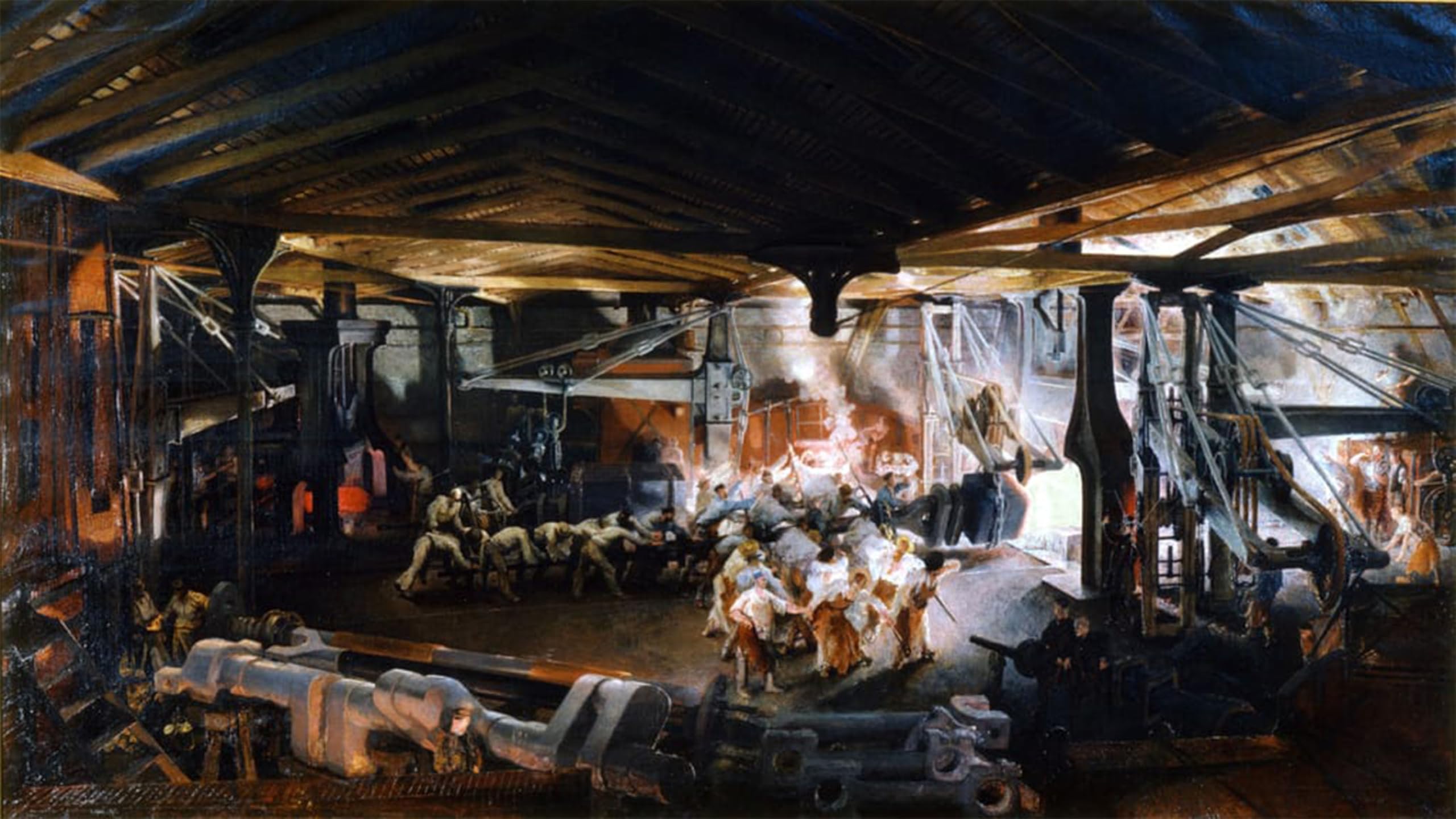POSTERIIk Vintage Art Print Images Pictures Print Forging a Bent Tree in the Indres by Ignace Francois Bonhomme Modern Colour Posters for Office Home Decor 60x90cm