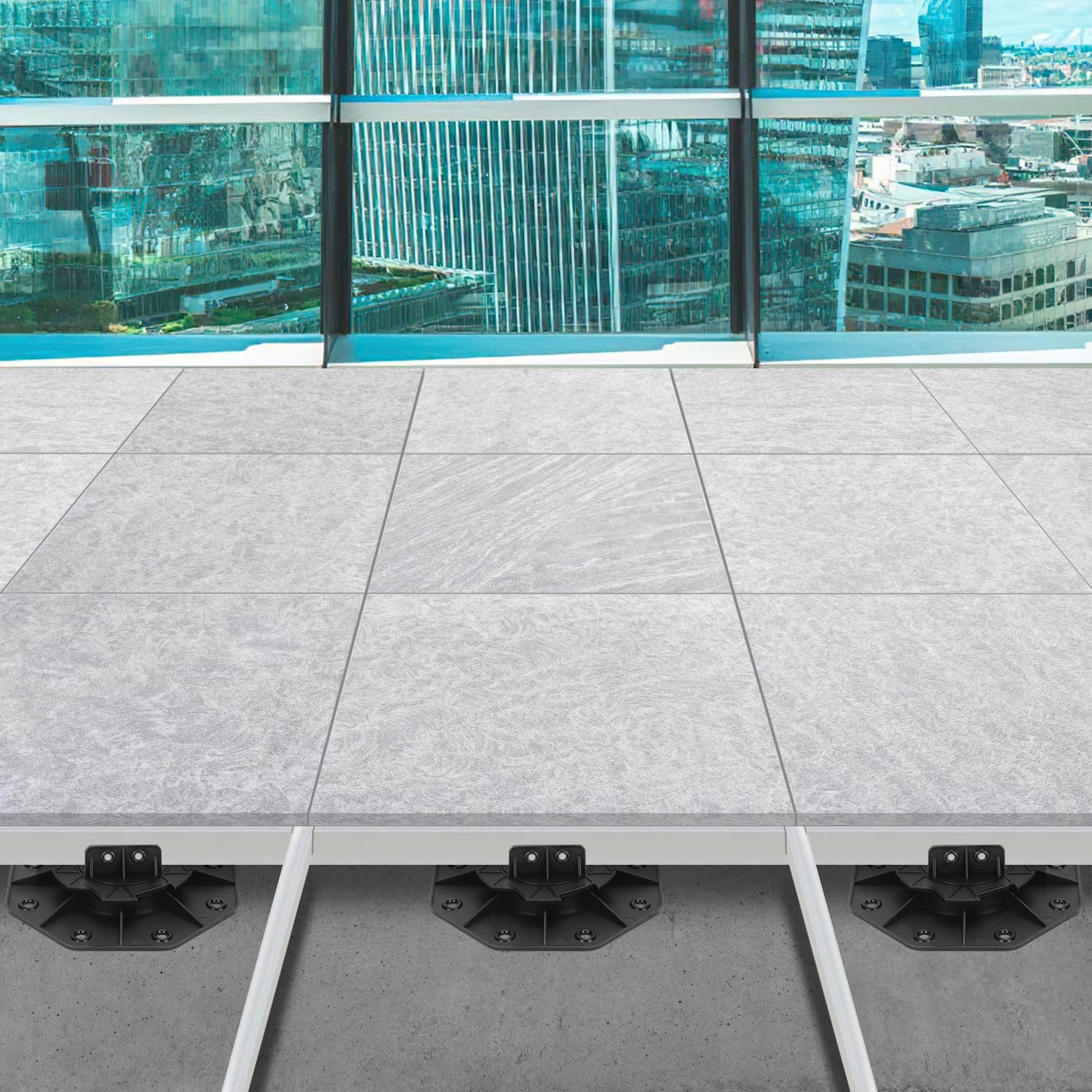 100 Stück Stelzlager Höhenverstellbar, 18-30mm Stelzlager Terrassenlager, Füße verstellbar, Plattenlager Terrassenplatten für Terrassendielen Unterkonstruktion, WPC, Tragfähigkeit von 600kg