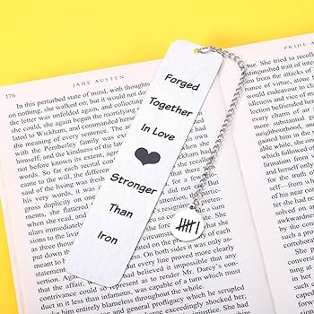 Amazon.com: 6 Year Anniversary Iron Gifts Bookmark for Women