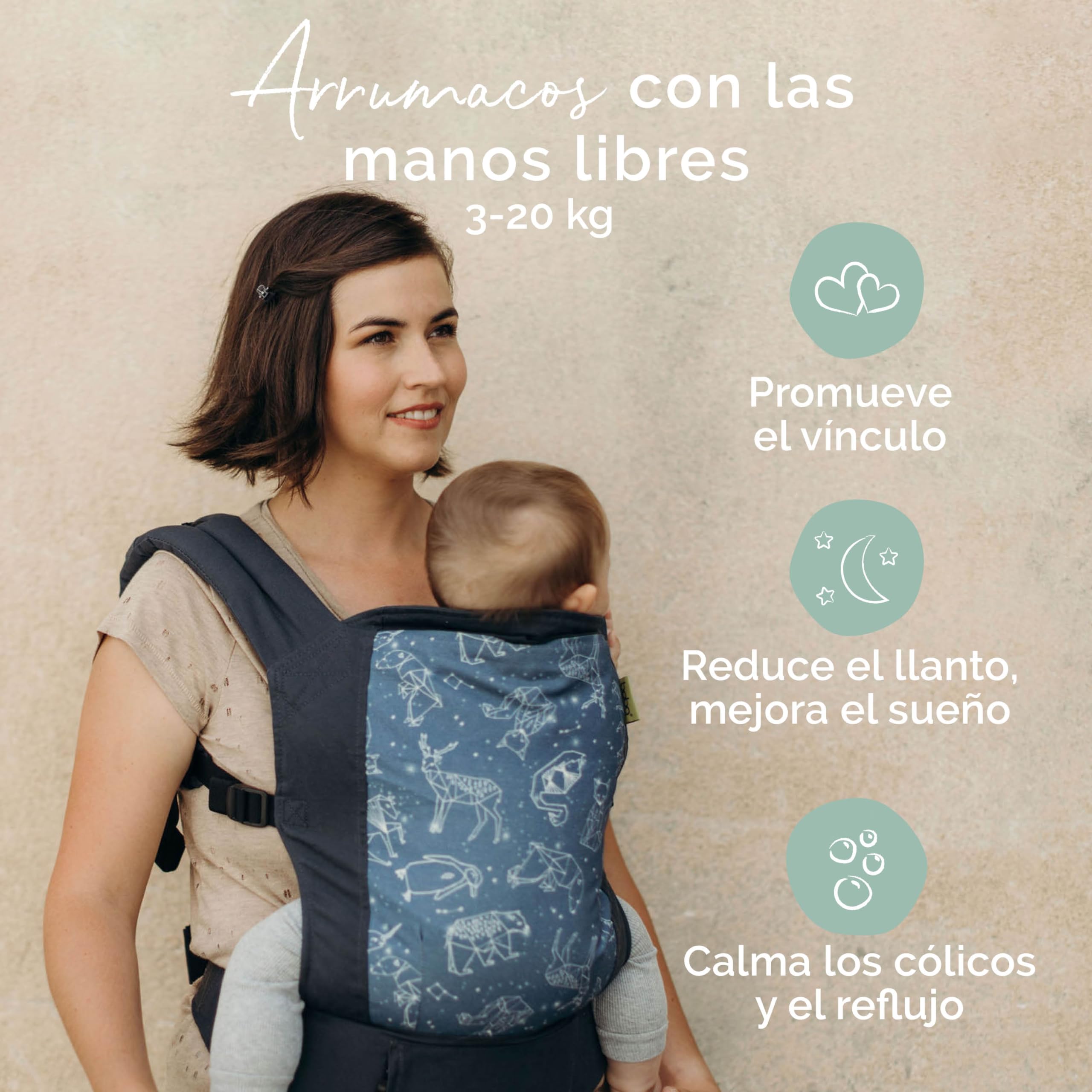 Boba X Mochila Portabebés, Porta Bebés Recién Nacidos y Niños Pequeños, Mochila de Porteo para Bebé, Marsupio de Bebé Ajustable, Portabebés Ergonómico, Portabebés para Peques de 3-20 kg