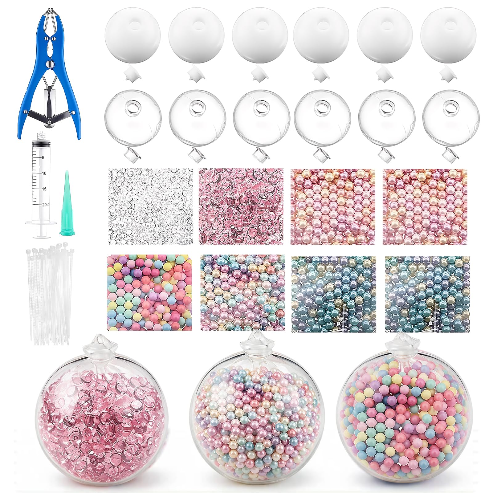 DIY Squishy Making Kit for Adult 6cm Thickened Blank Ball Skins