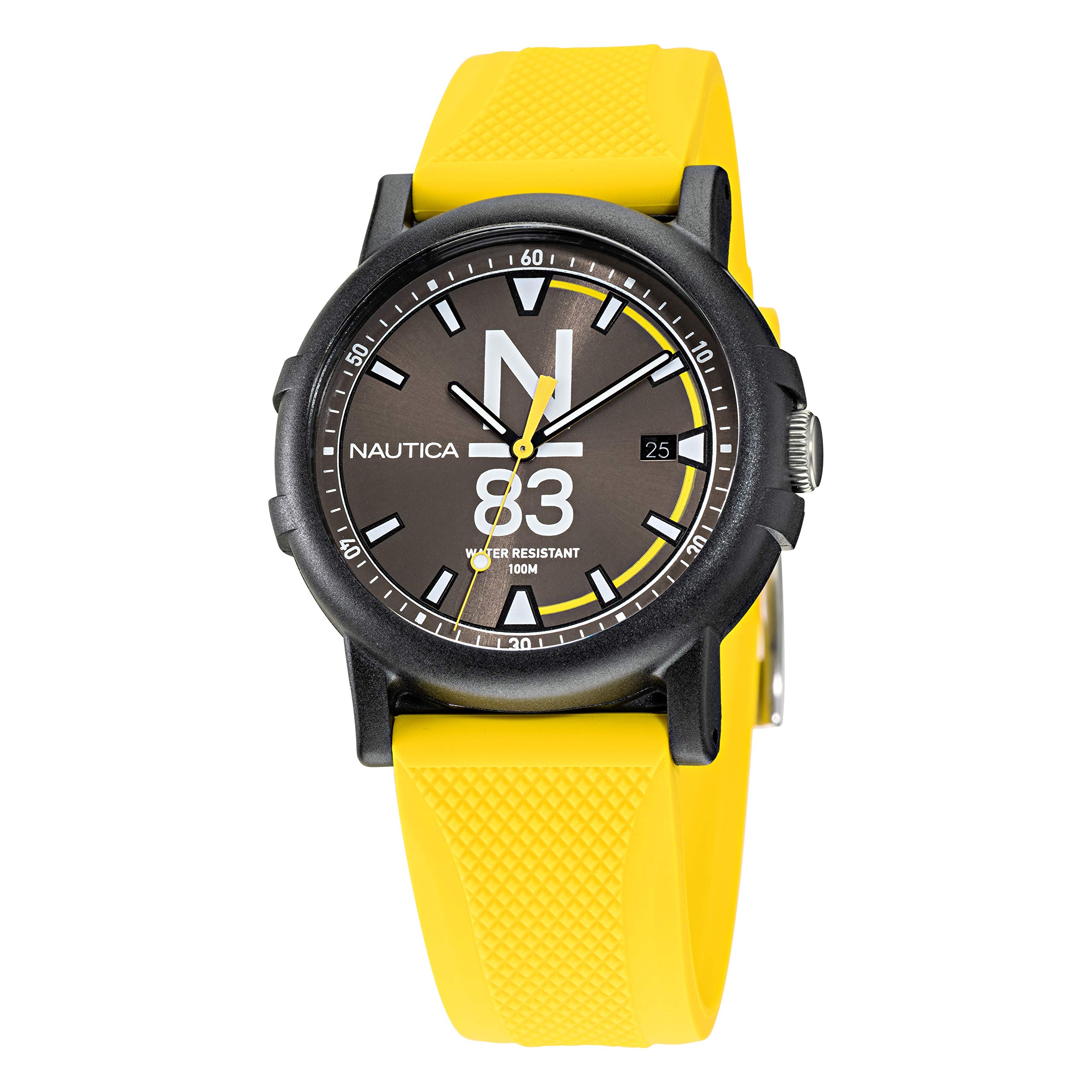 Nautica Men's Quartz Silicone Strap, Gray, 20 Casual Watch (Model: NAPEPS107)