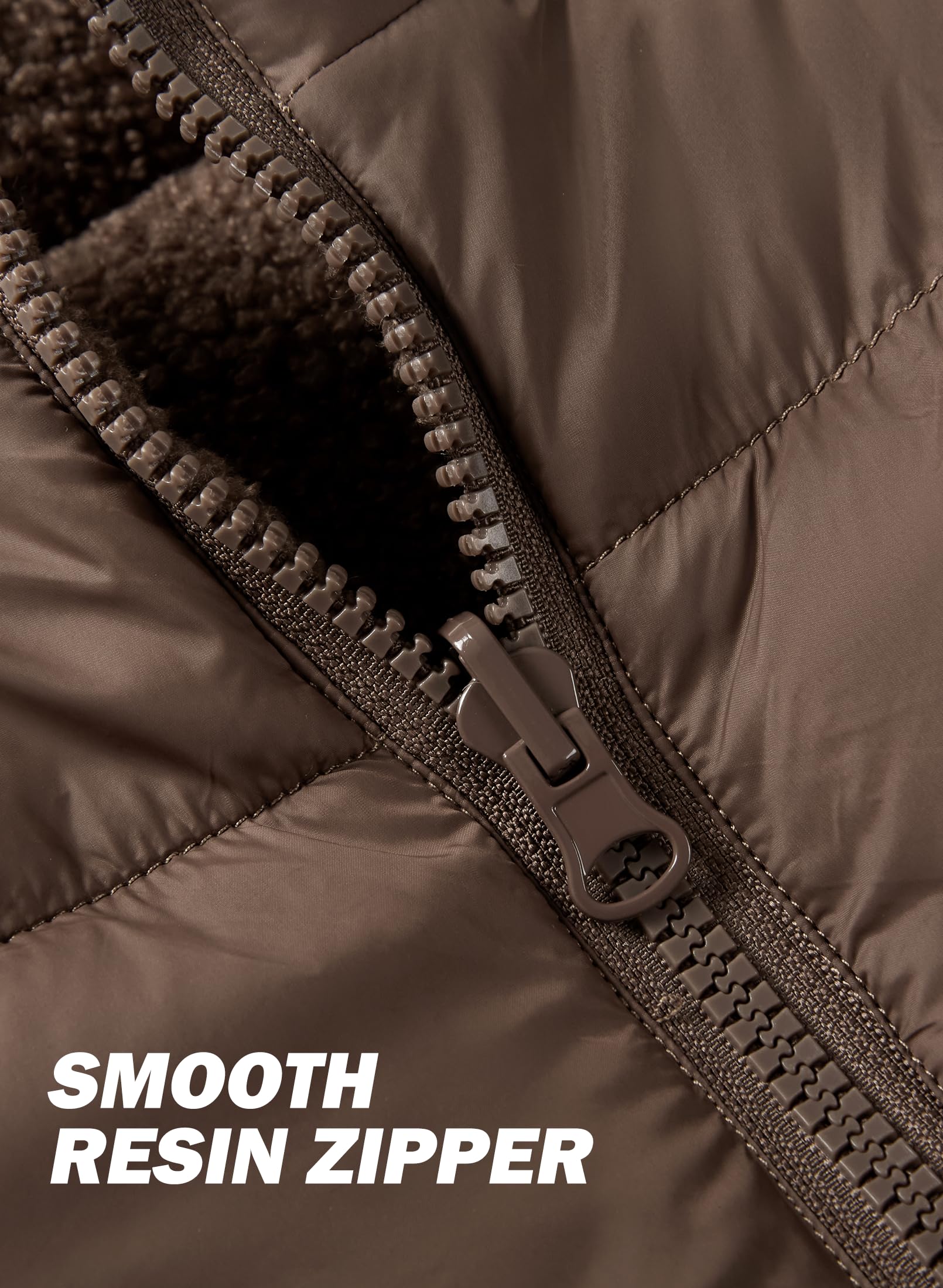 SOLOCOTE Chaleco de Invierno Reversible para Niñas con Capucha y Forro de Sherpa Chaleco Grueso sin Mangas para Niños