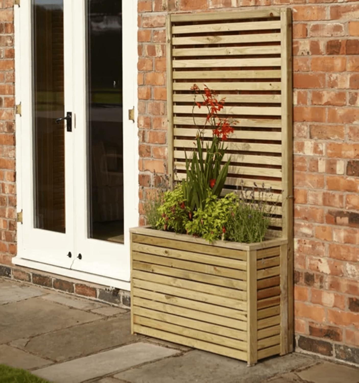 71 x 36 Wooden Trellis Planter Box Combo, Planter (1pc)