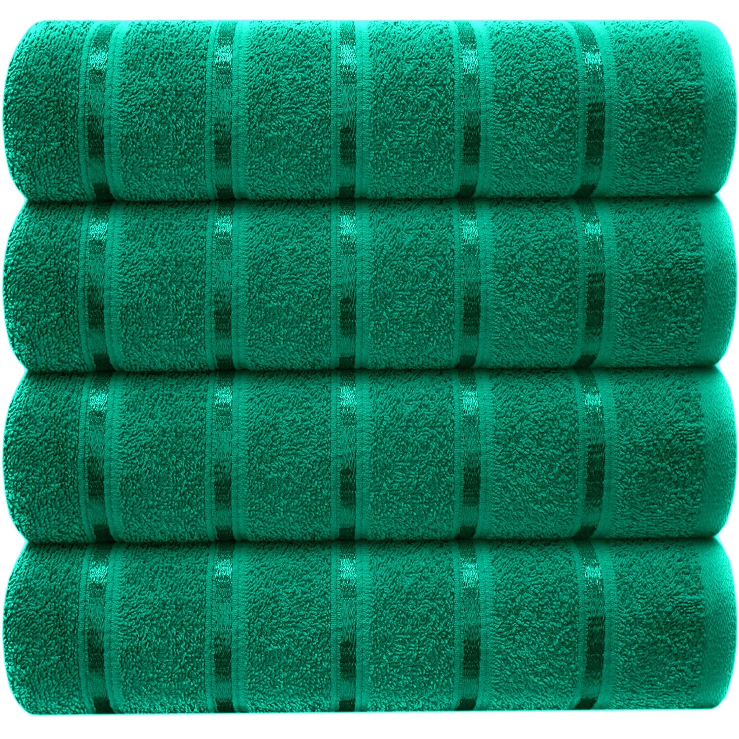 Casabella Luxury Pack Of 4 Bath Sheet 100% Egyptian Cotton Super Soft towel_Zephyr Jade โ image 1