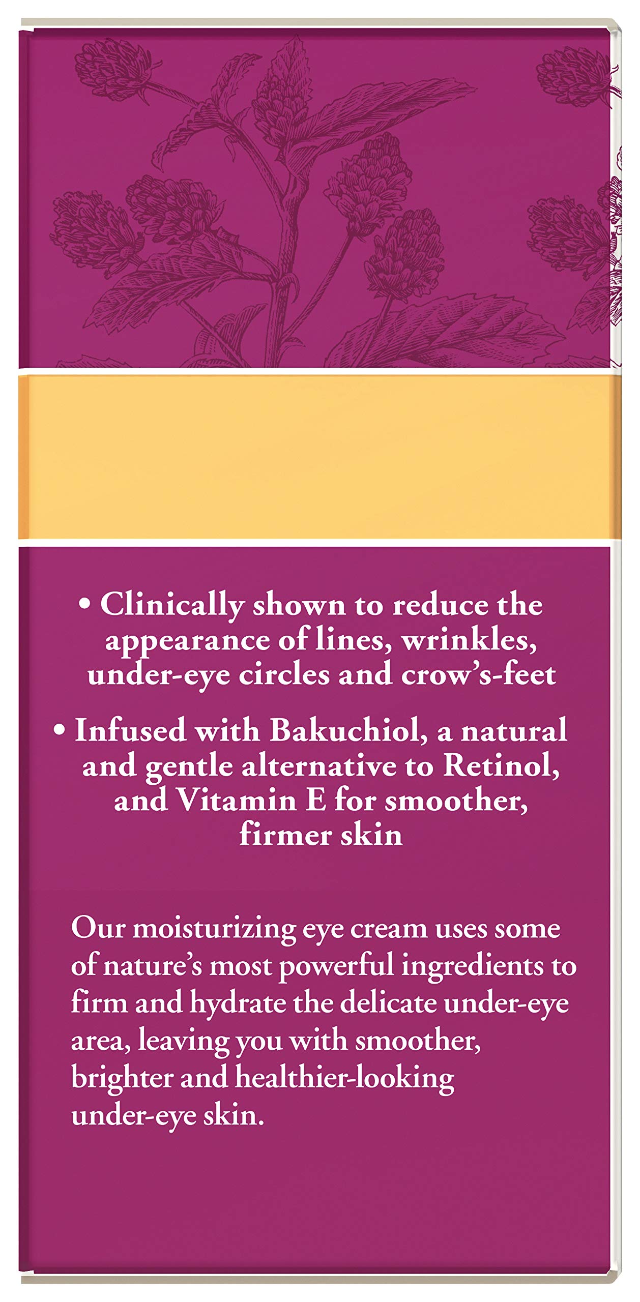 Burt's Bees Renewal Smoothing Eye Cream, Firming Eye Cream, Hibiscus 0.58 Ounce