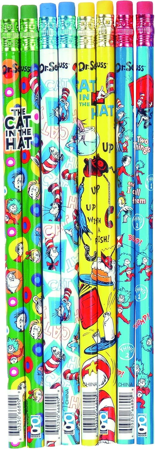 Raymond Geddes Dr. Seuss Cat in the Hat #2 Pencils (Pack of 144)