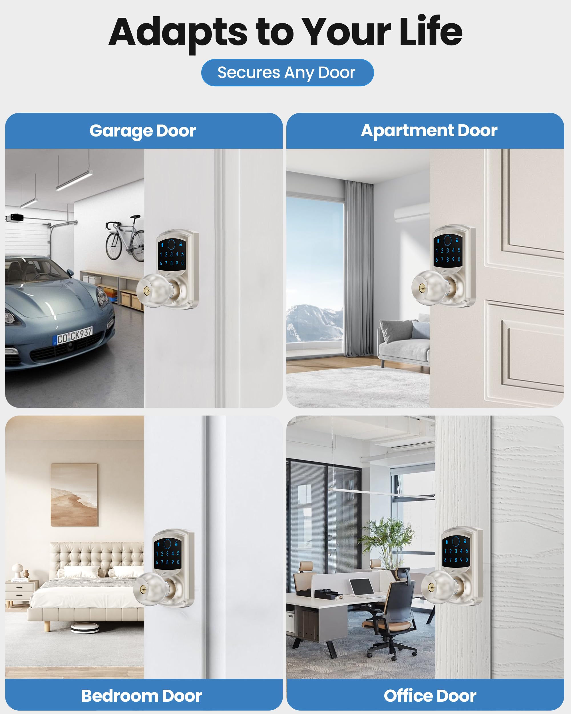 Smart Fingerprint Door Lock - Keyless Entry -8