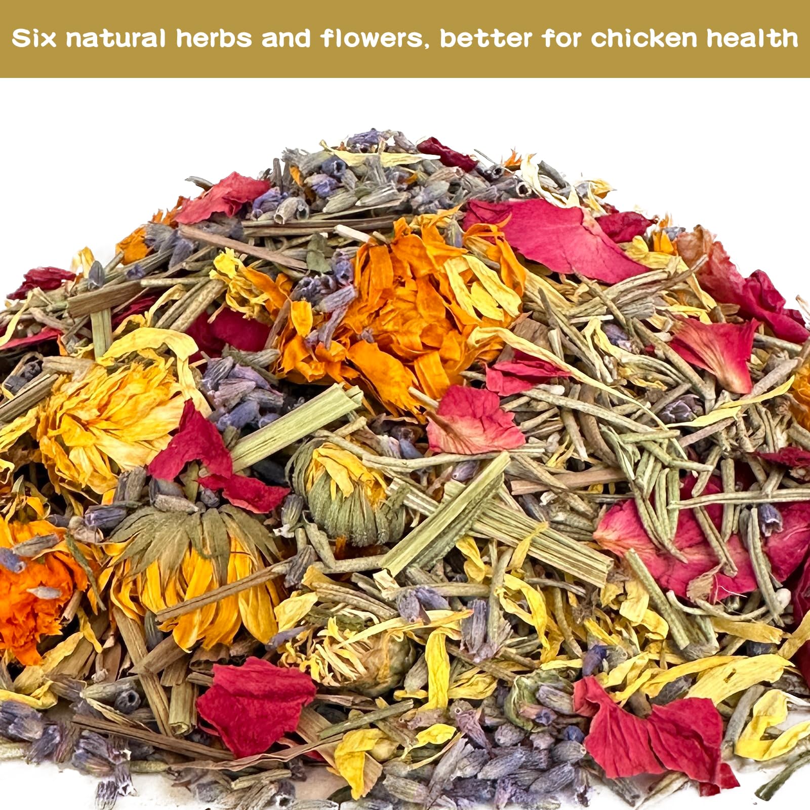 Hierbas para gallinas anidantes, hierbas para gallinas anidantes en gallineros, mezcla de 1 libra para la salud de las gallinas, cama de gallinero, producción de huevos y