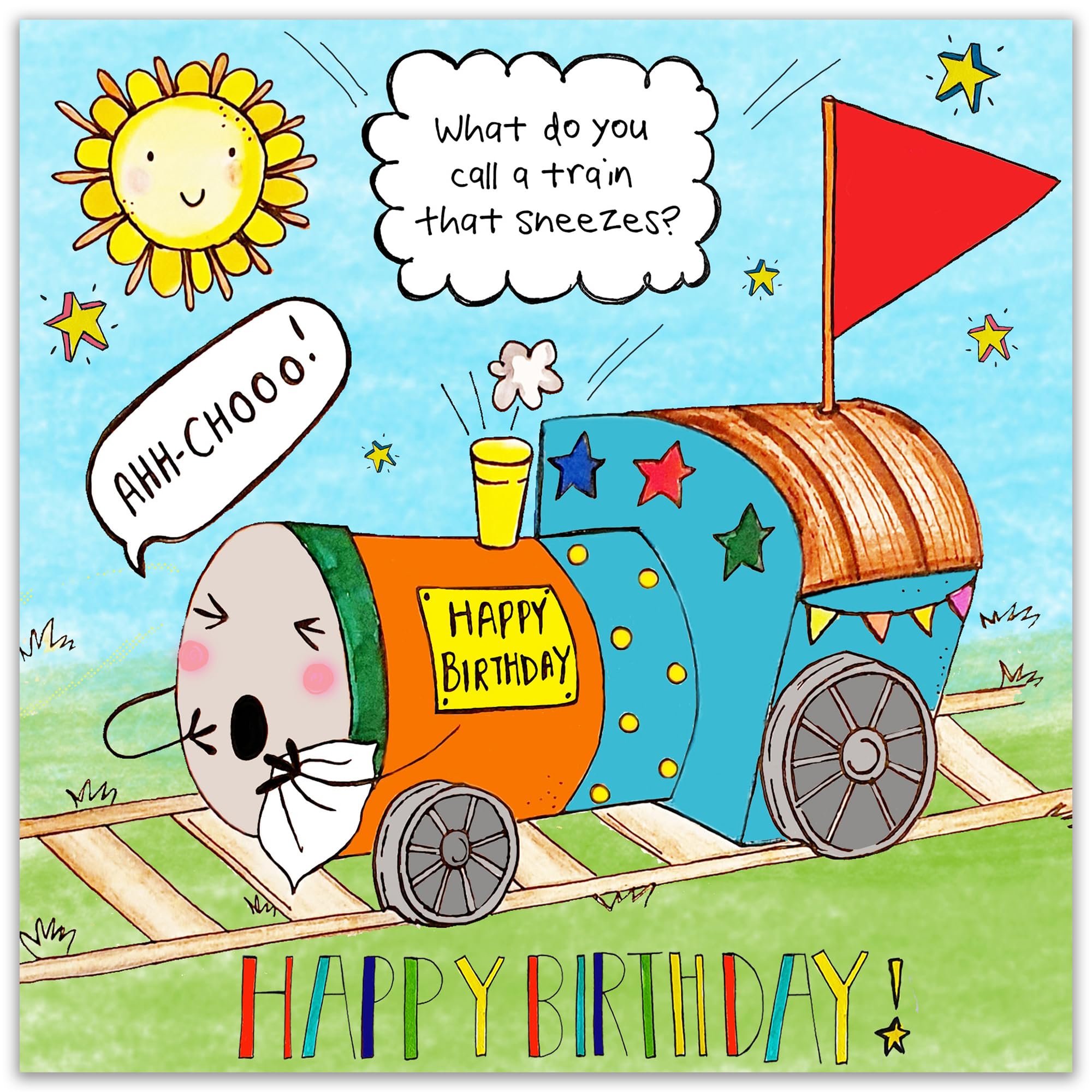Biglietto di auguri personalizzato per il 30° compleanno del treno - Biglietto di auguri per il compleanno della locomotiva - Biglietto di auguri per il compleanno della macchina a vapore - Biglietto