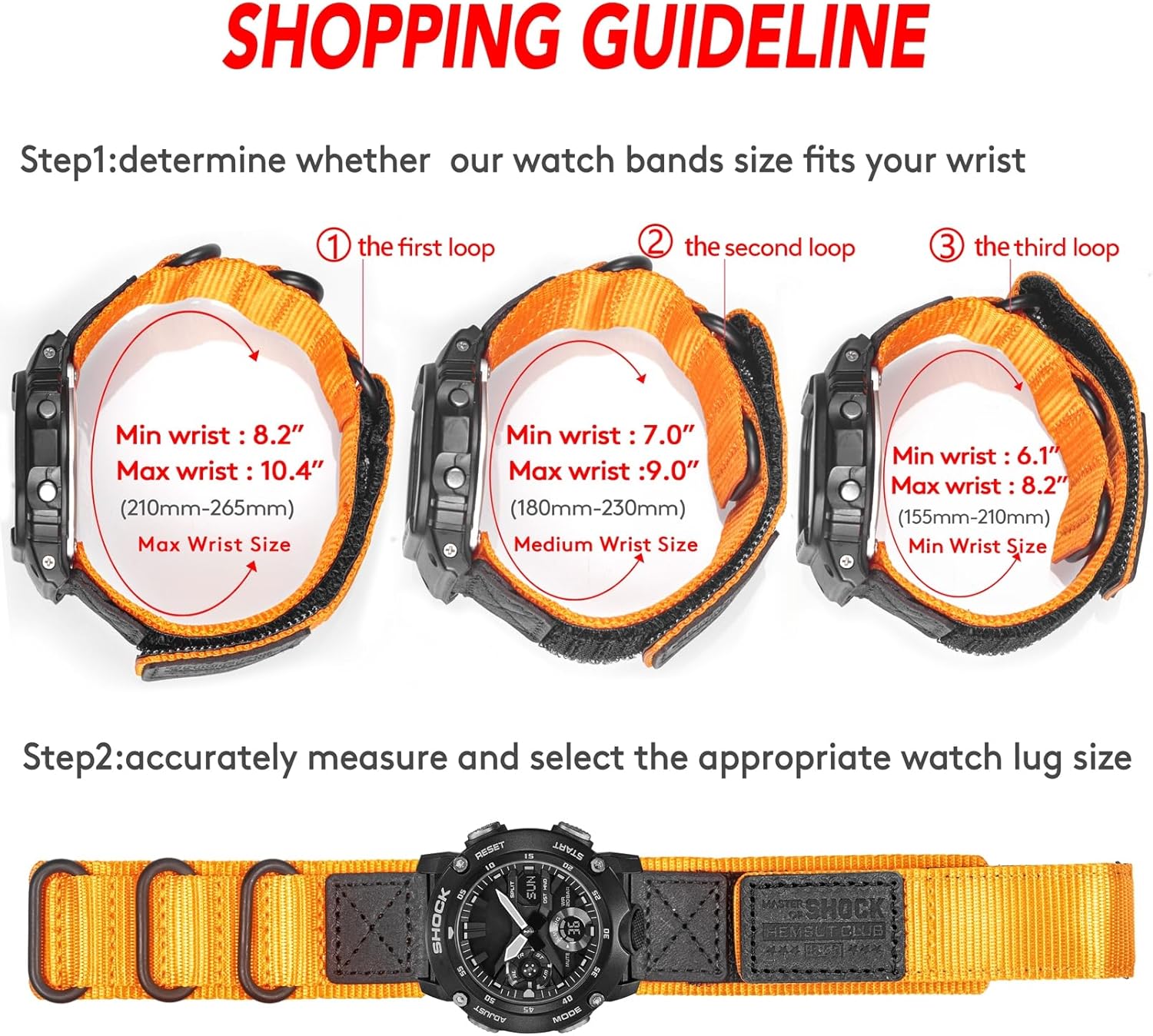 20mm Triple-Ring Metal Buckle Leather & Nylon Hook & Loop Watch Strap for T-Rex 3 Pro 44mm, Garmin Vivoactive 3/3 music/5/6, Samsung Galaxy Watch 7/FE/6 ect.