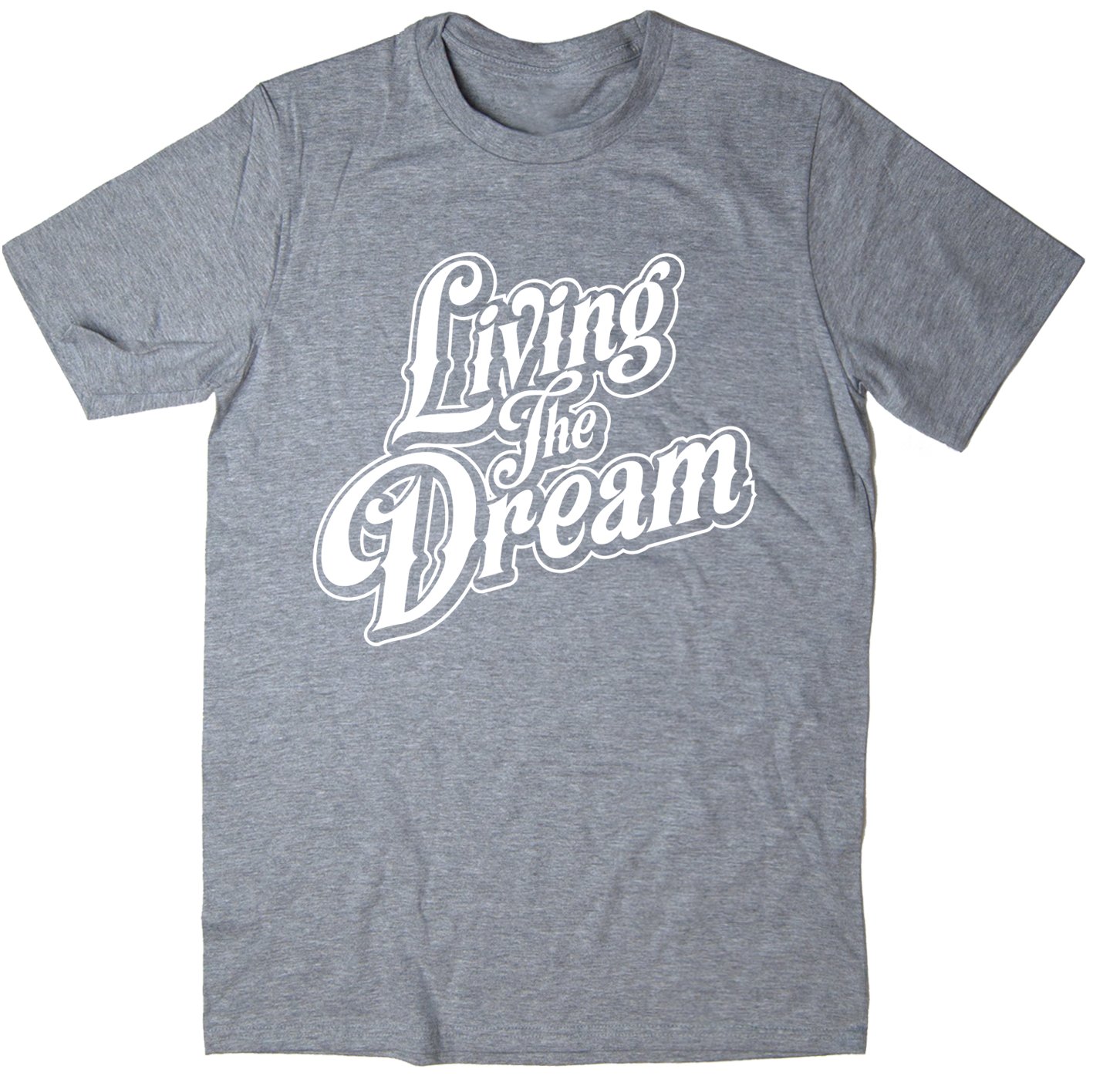 Rocket Fuel Clothing Men's Grey Rocket Fuel 'Living The Dream' Funny Printed T-Shirt - Medium
