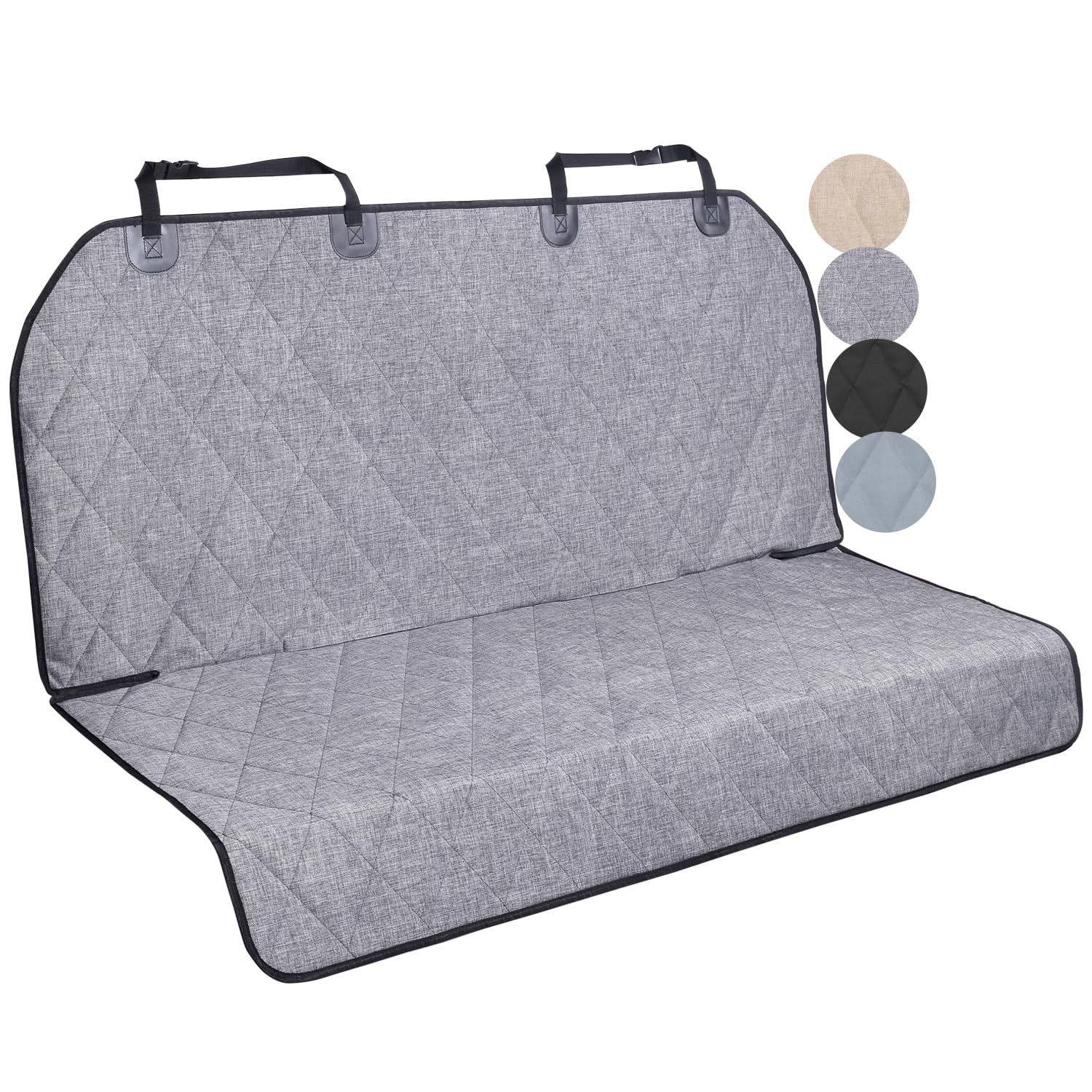 VIVAGLORY Dog Seat Covers, Dog Backseat Cover Pet Bench Protectors with Anti-Slip Backing, Back Seats Cover Rear Seat Covers Car Seat Cover for Dogs,