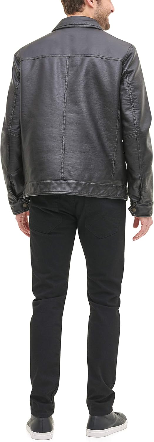 Tommy Hilfiger Men's Classic Faux Leather Jacket - Image 2