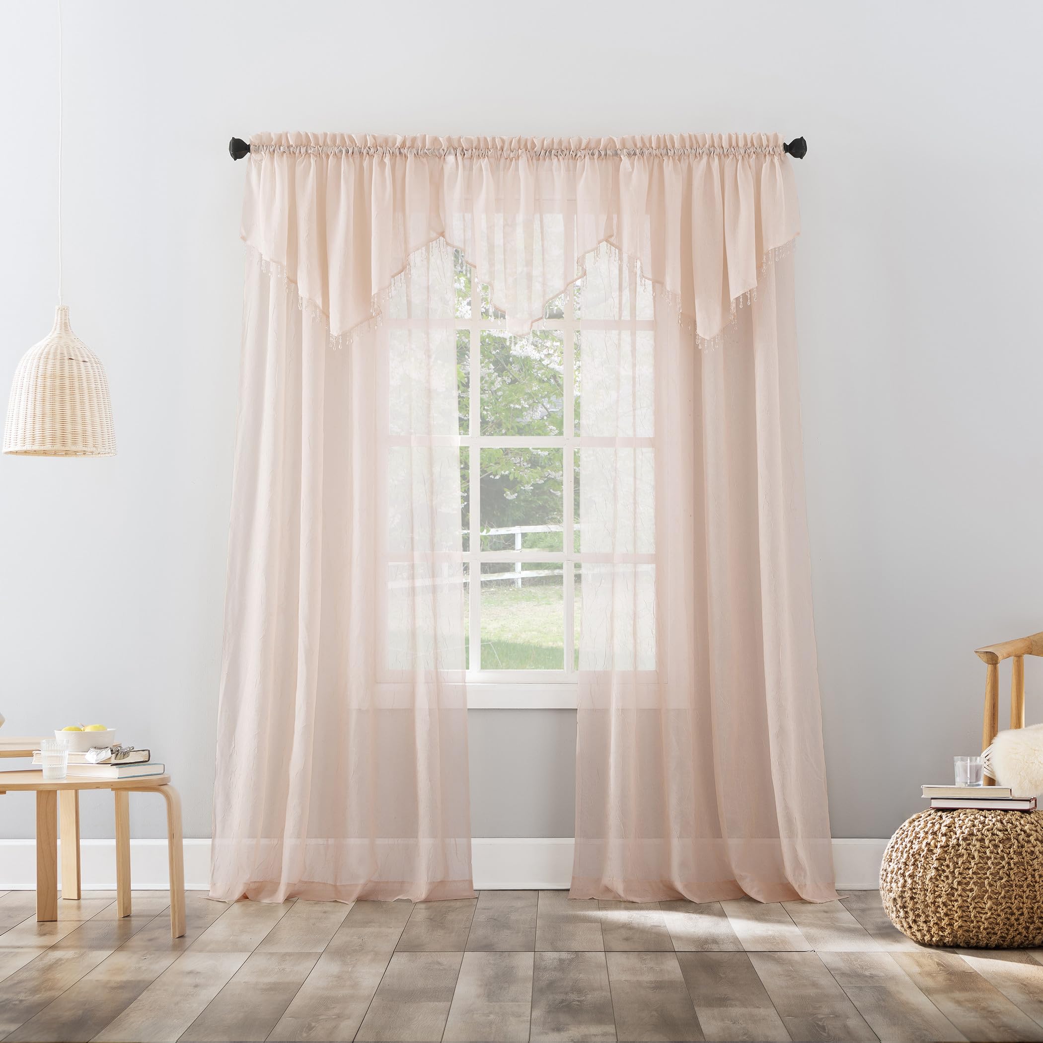 Amazon.com: No. 918 Erica Crushed Sheer Voile Rod Pocket Curtain