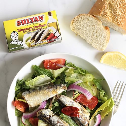 Miniatura 3 de Sultan Paquete variado de sardinas marroquíes, 100% natural, alto en proteínas, paleo, carnívoro, apto para dieta cetogénica, cero carbohidratos,