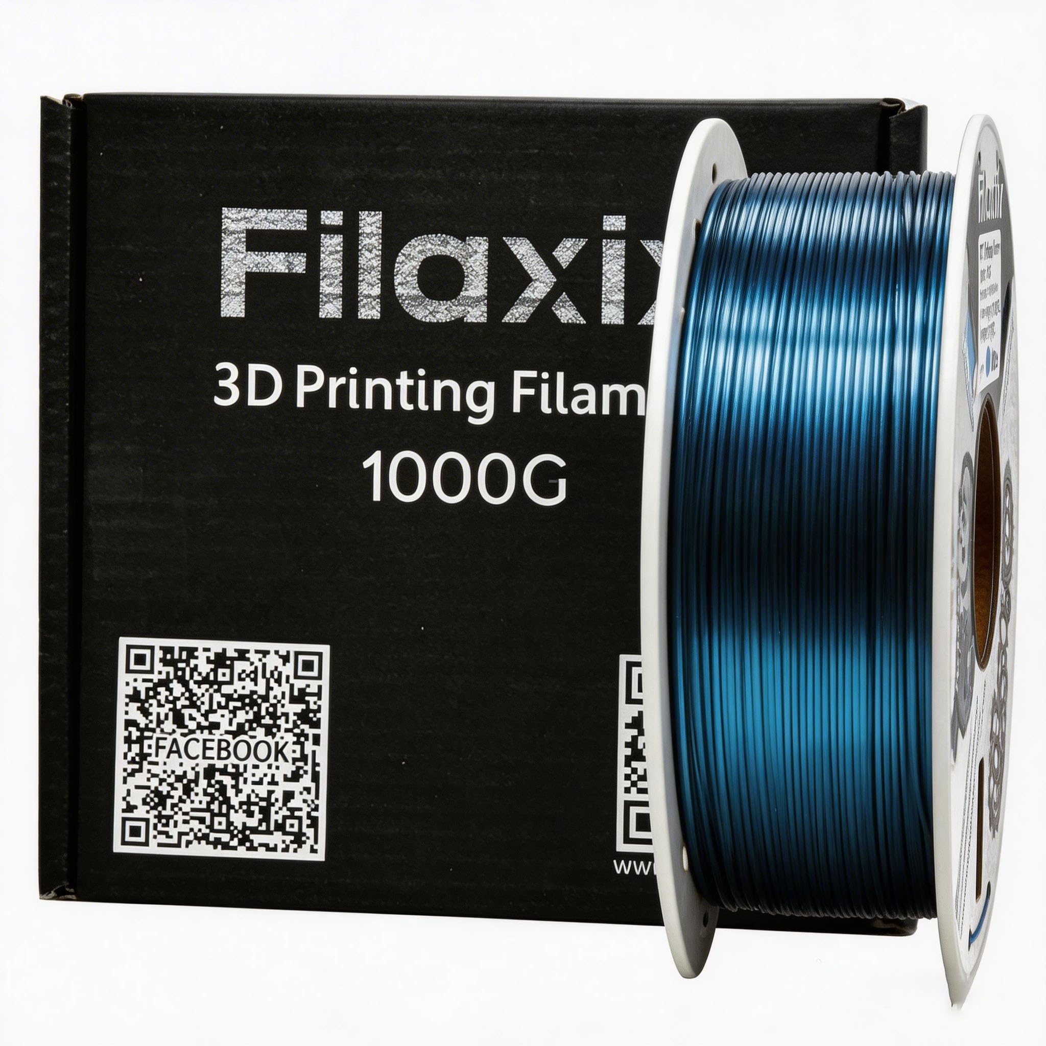 Filament PETG 1,75 mm metaliczny niebieski, filament do drukowania 3D PETG, kompatybilny z drukarką 3D Bambu LAB, Creality K1C, QIDI MAX3, FLASHFORGE Adventurer 5M, Prusa MK4 FDM drukarka 3D, 1 kg
