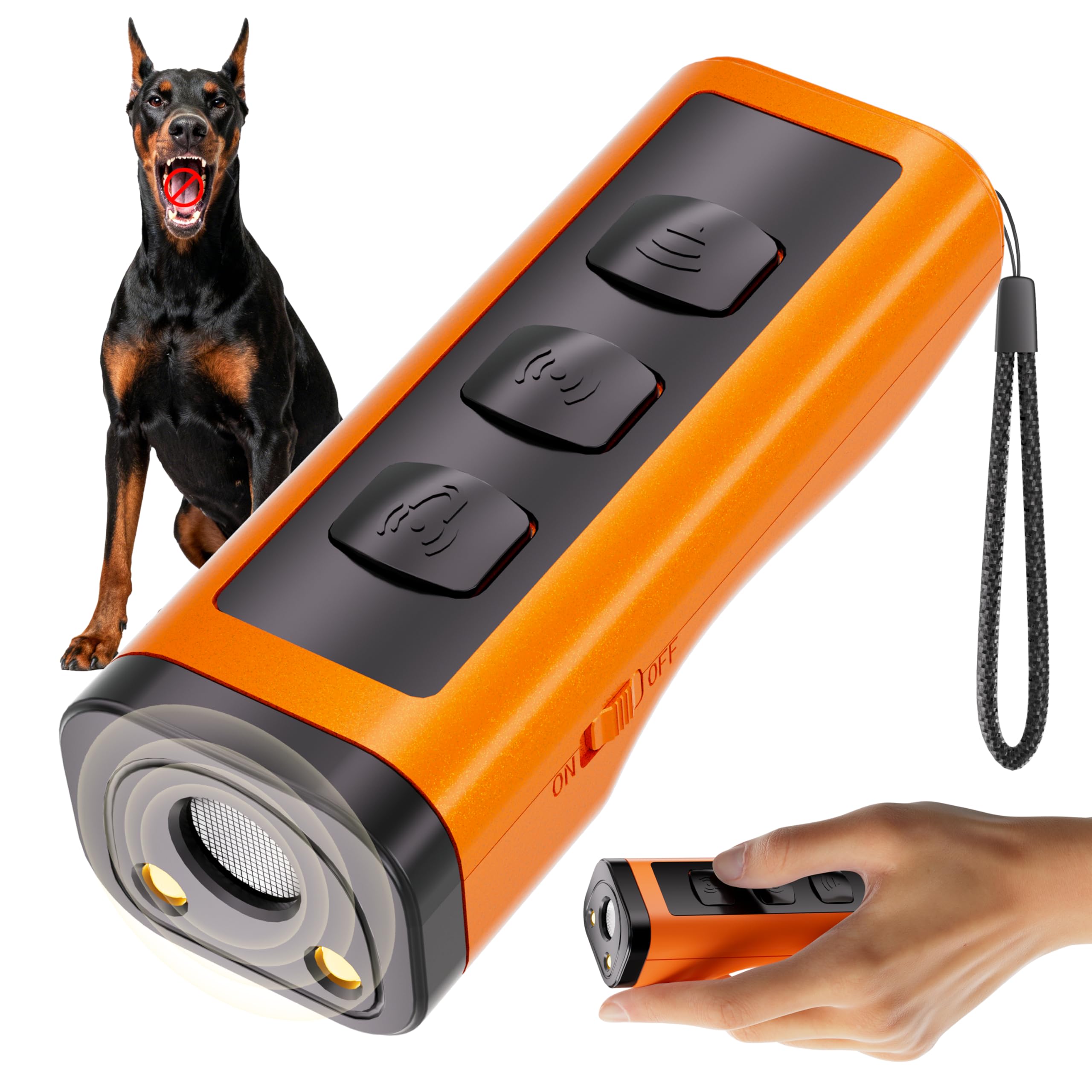 VUL Dog Bark Deterrent Devices,Anti Barking Device for Dogs(Own Or Neighbour'S Dog), Long Range Ultrasonic 50ft, Alternative to Painful Dog Training