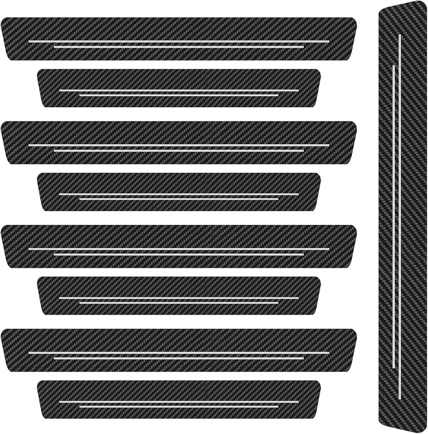 haifengshangmao 9 Pcs Car Door Sill Protector for BMW 3er Touring 6 (VI) F31 I 2012-2015, Scuff Plate Guard Anti-Scratch Threshold Sticker Strips Decorative Trim Accessories Waterproof