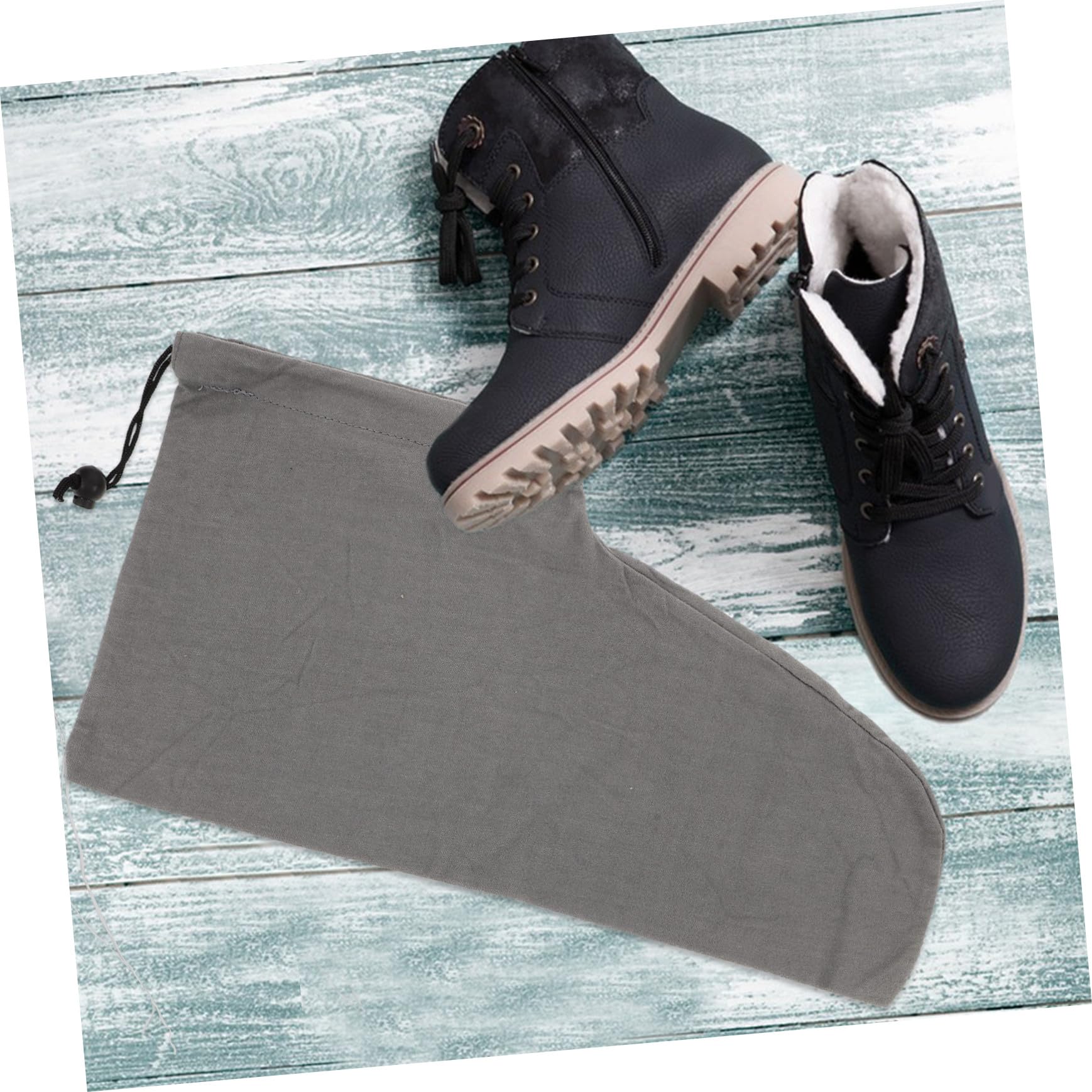 6pezzi Borsa per Scarpe da Viaggio in Cotone Traspirante Coulisse Sacchetto per Imballaggio di Scarpe Lavabile Organizer per Riporre da Viaggio