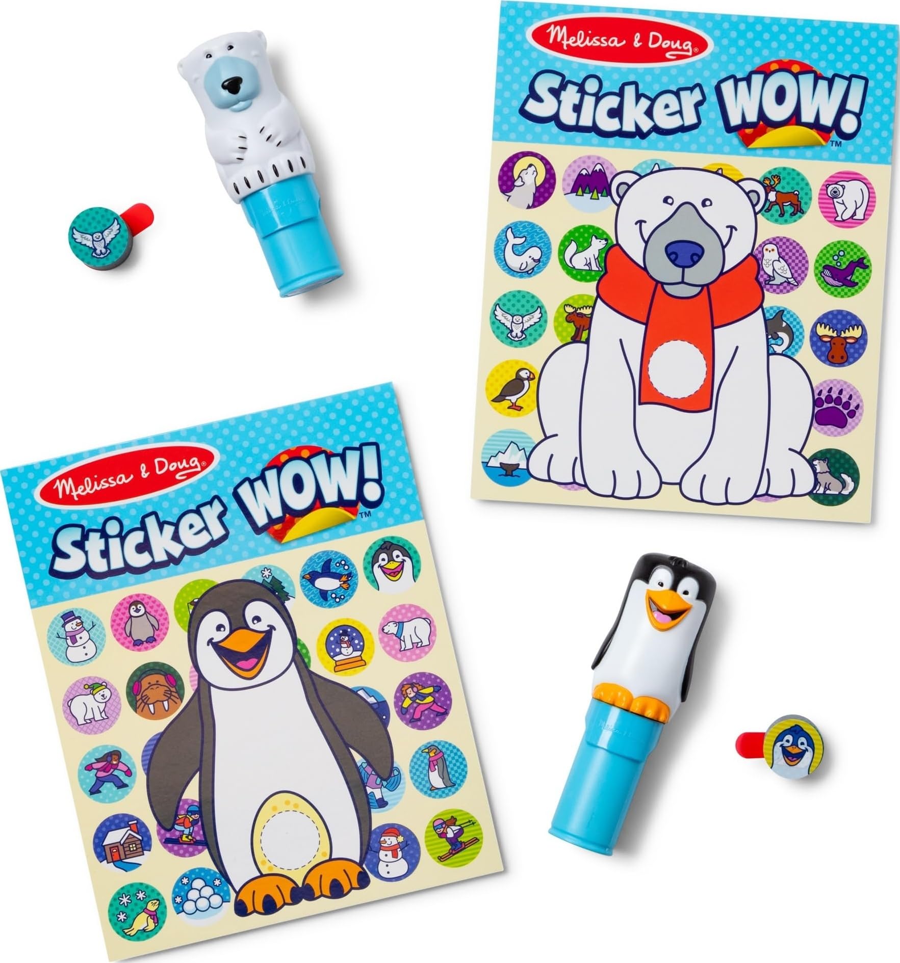 Amazon | Melissa & DougステッカーWow Winter (ホッキョクグマと