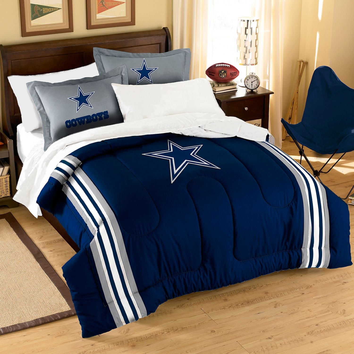 3pc NFL Dallas Cowboys Football Twin-Full Bed Comforter Set