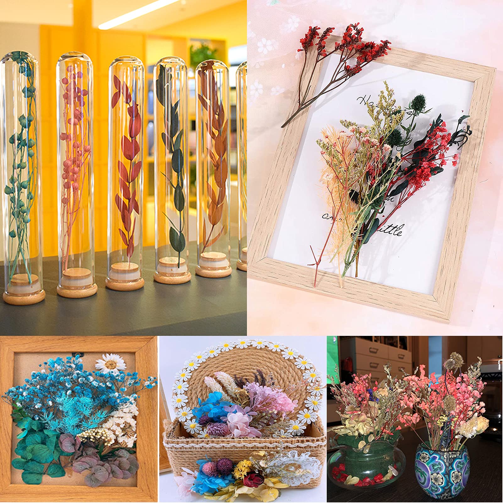 16 Fiori Secchi Pressati Per Resina E Fai Da Te - Set Naturale Per Decorazioni E Artigianato - Foto 13