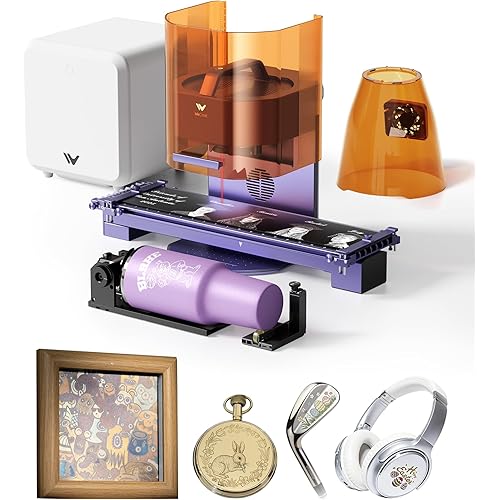 WECREAT Lumos Dual (3W IR+10W Diode) Laser Engraver, with Handheld Protective Cone, 20.5” Extension, Rotary Pro, Fume Extractor, 4000mm/s Speed, for DIY Tumbler Jewelry, Colorful Metal, Craft Fair