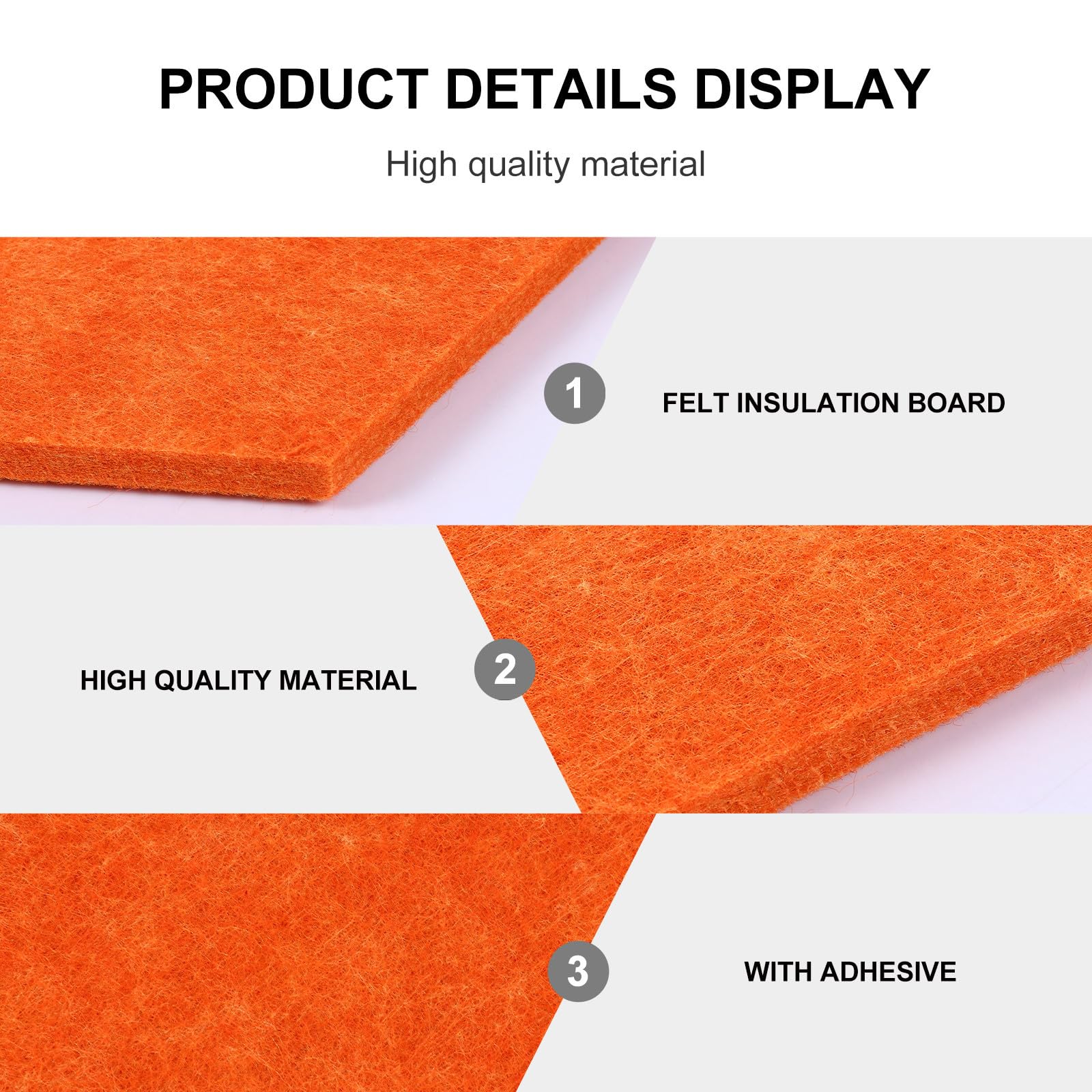 CANIGHT Tablón de Anuncios Hexagonal de Fieltro Eva Autoadhesivo Colorido, Panel Decorativo para Pared 10 Piezas, Adecuado para Oficina y Hogar