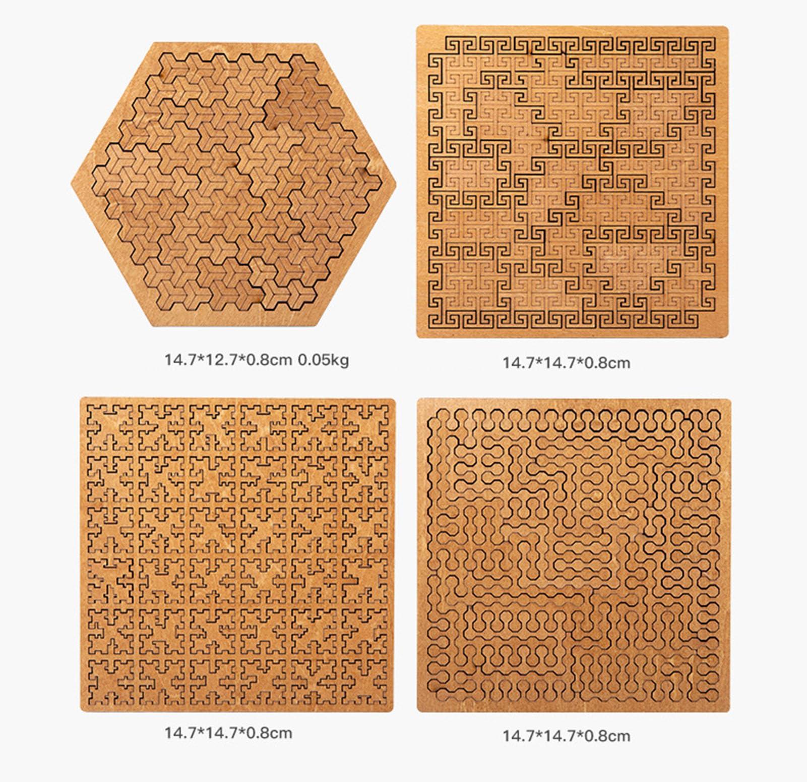 Rompecabezas de Madera, Juego de Lógica de Rompecabezas Geométrico