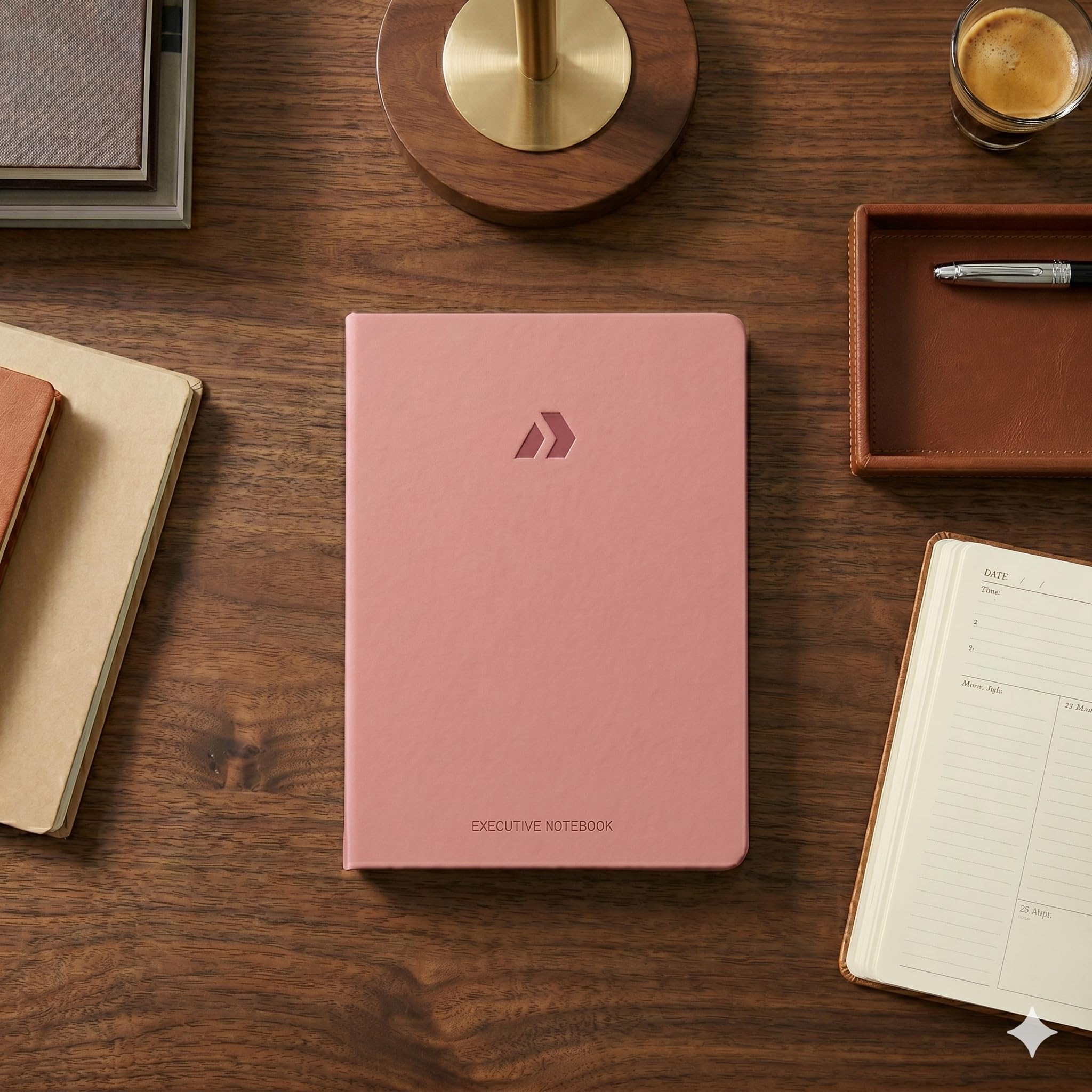 Nextnoid A5-Notizbuch, liniert, 160 Seiten, 120 g/m² Papier, Rosa