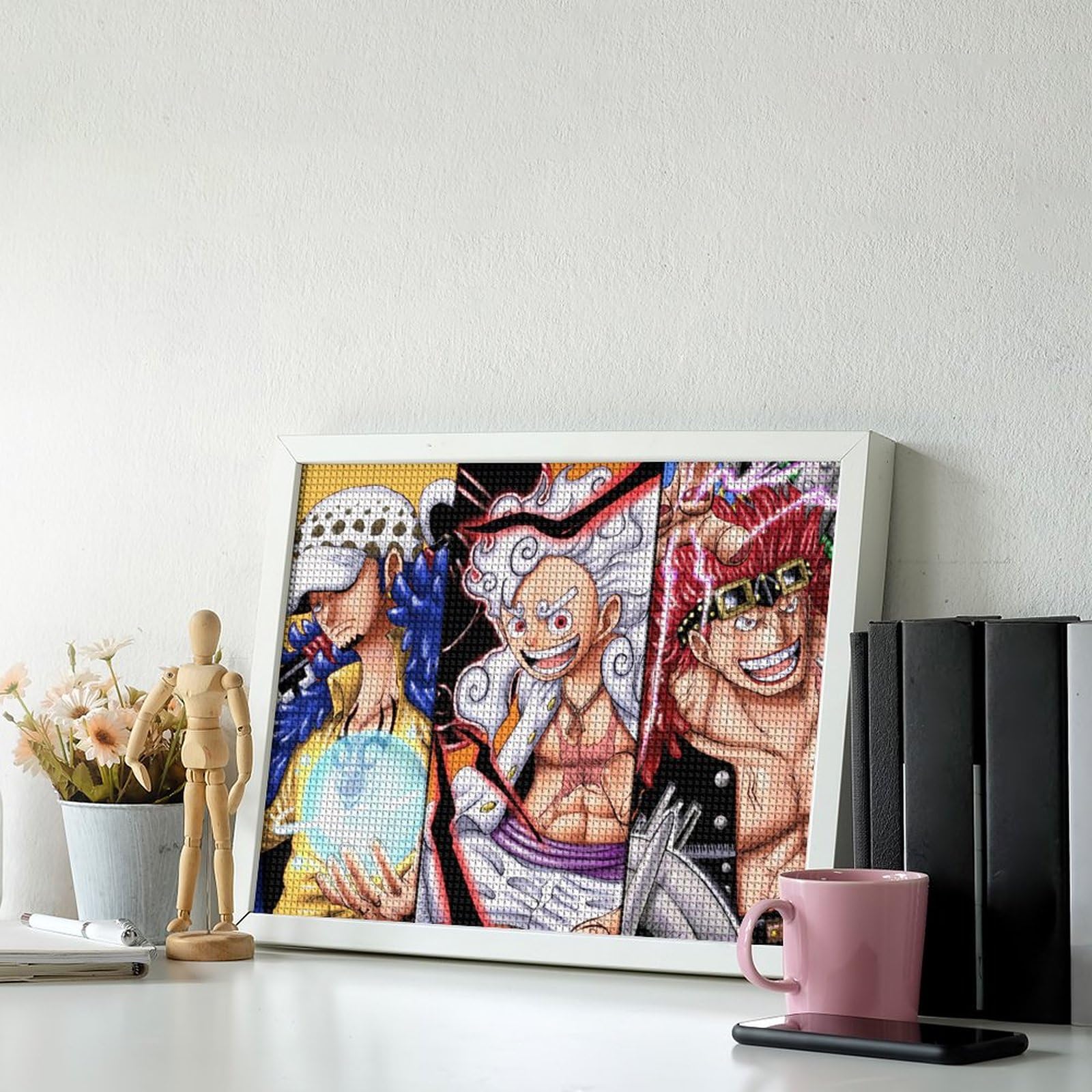 ルフィ＆ヤマト　刺繍アート　ワンピース Amazon.co.jp: ワンピ ース ワン ピ ルフィ ヤマト刺繍アート