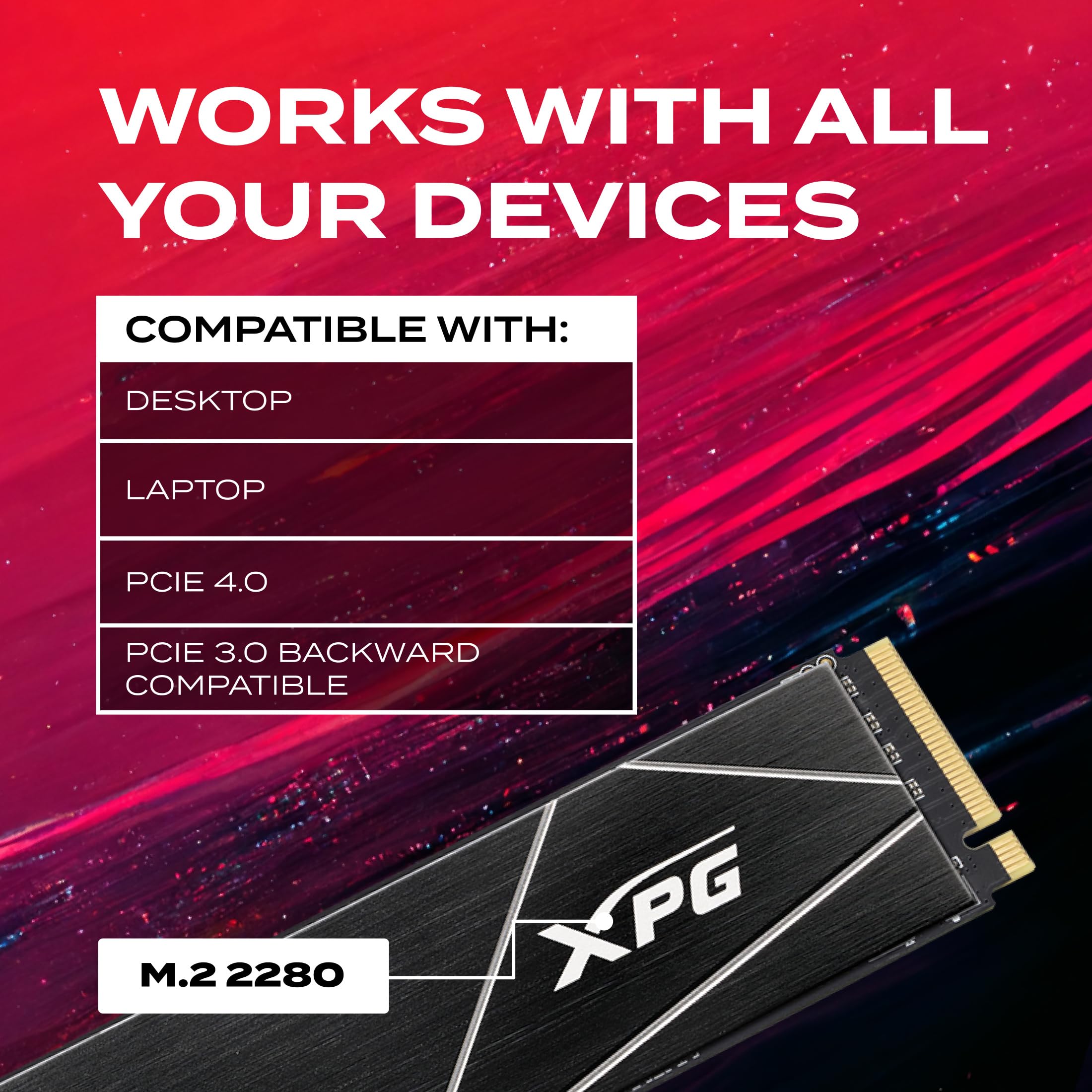 XPG 4TB GAMMIX S70 Blade PCIe Gen4 M.2 2280 Internal Gaming SSD Up