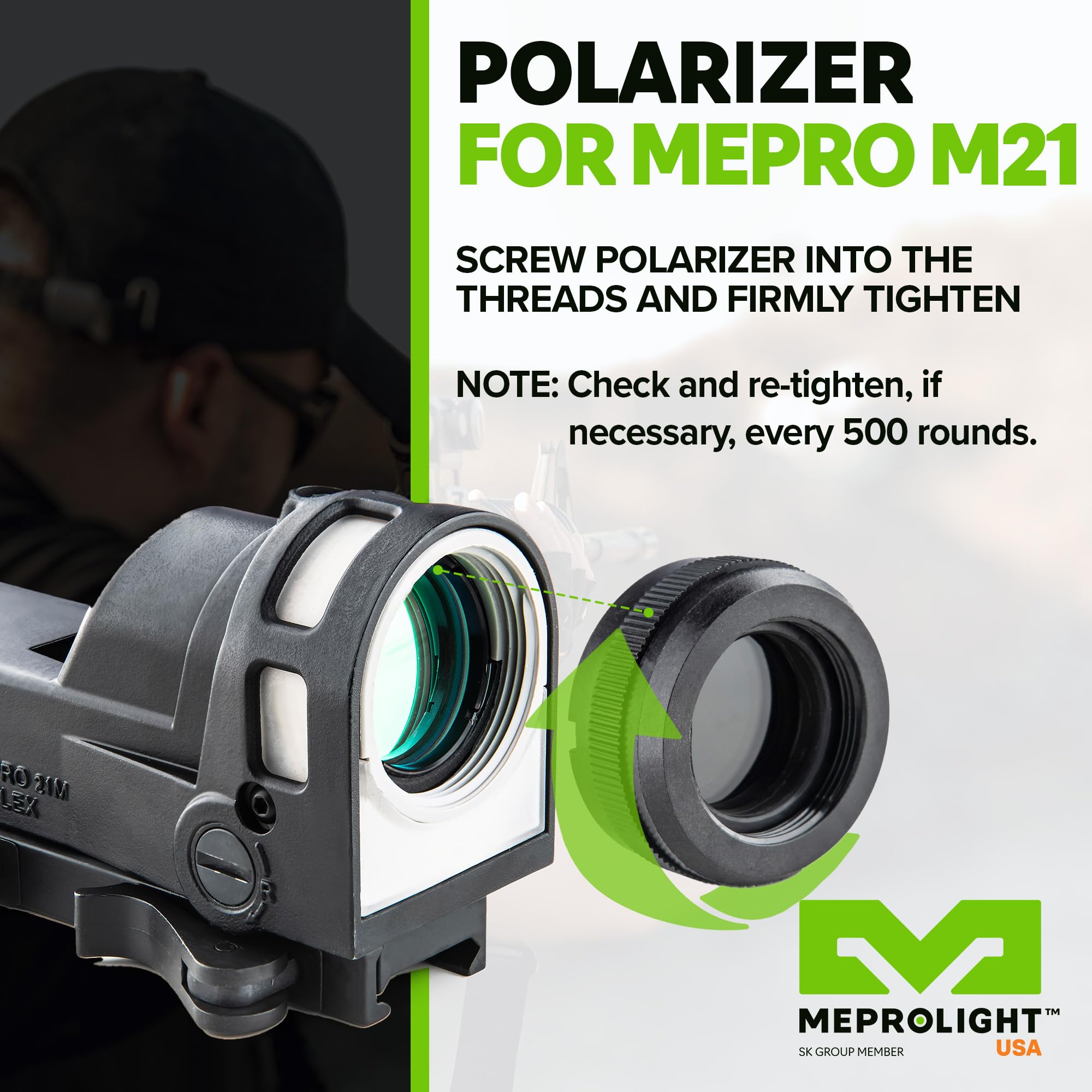 Amazon.com : Meprolight Mepro M21 Rifle Sight Polarizer & Flash