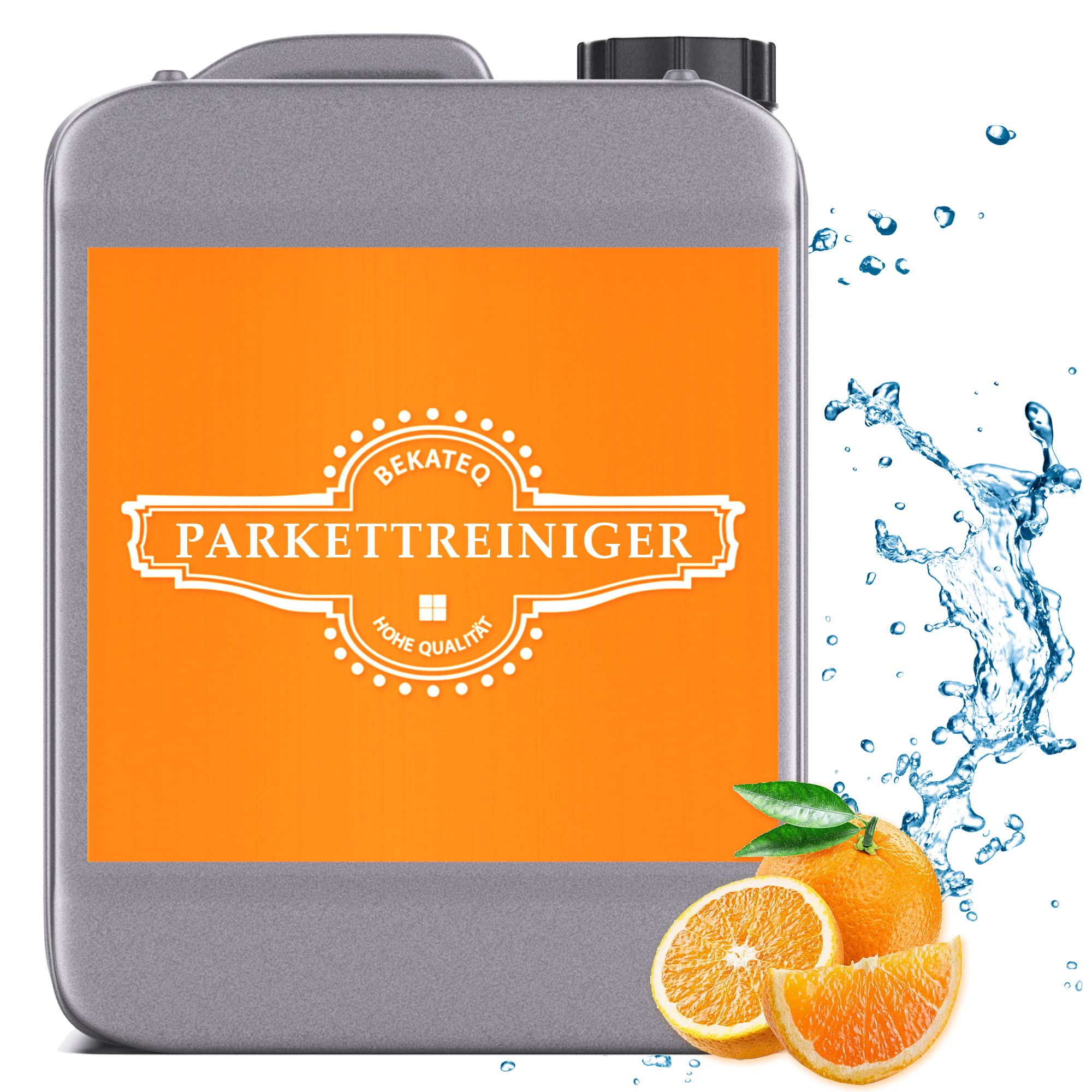 Parkettreiniger 10l - Bodenpflege Reiniger für Holzboden geölt/gewachst/versiegelt, Kork, Linoleum, Vinyl sowie Stein- und Schieferboden, Fliesen, Marmor - entfernt Wachs, Öl, Fett - BEKATEQ BK-115