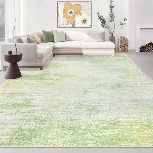 MXSANYOO Modern Abstract Washable Rug 8x10 Green