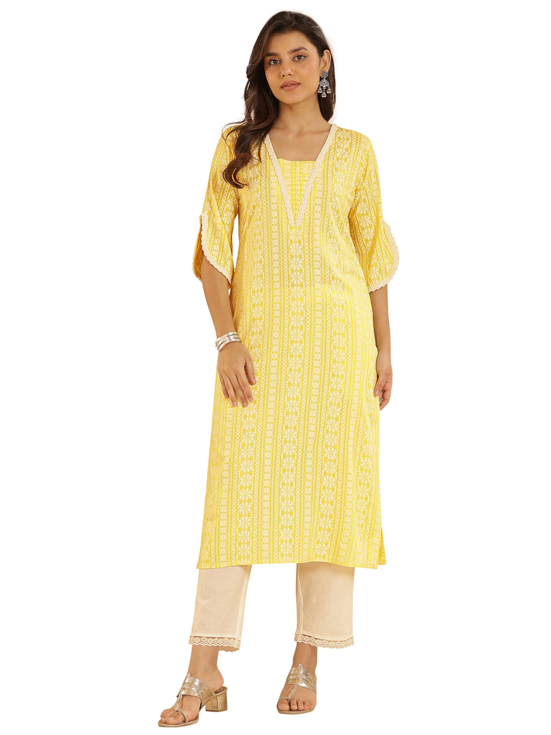 libas Printed Rayon Straight Kurta-picture-34